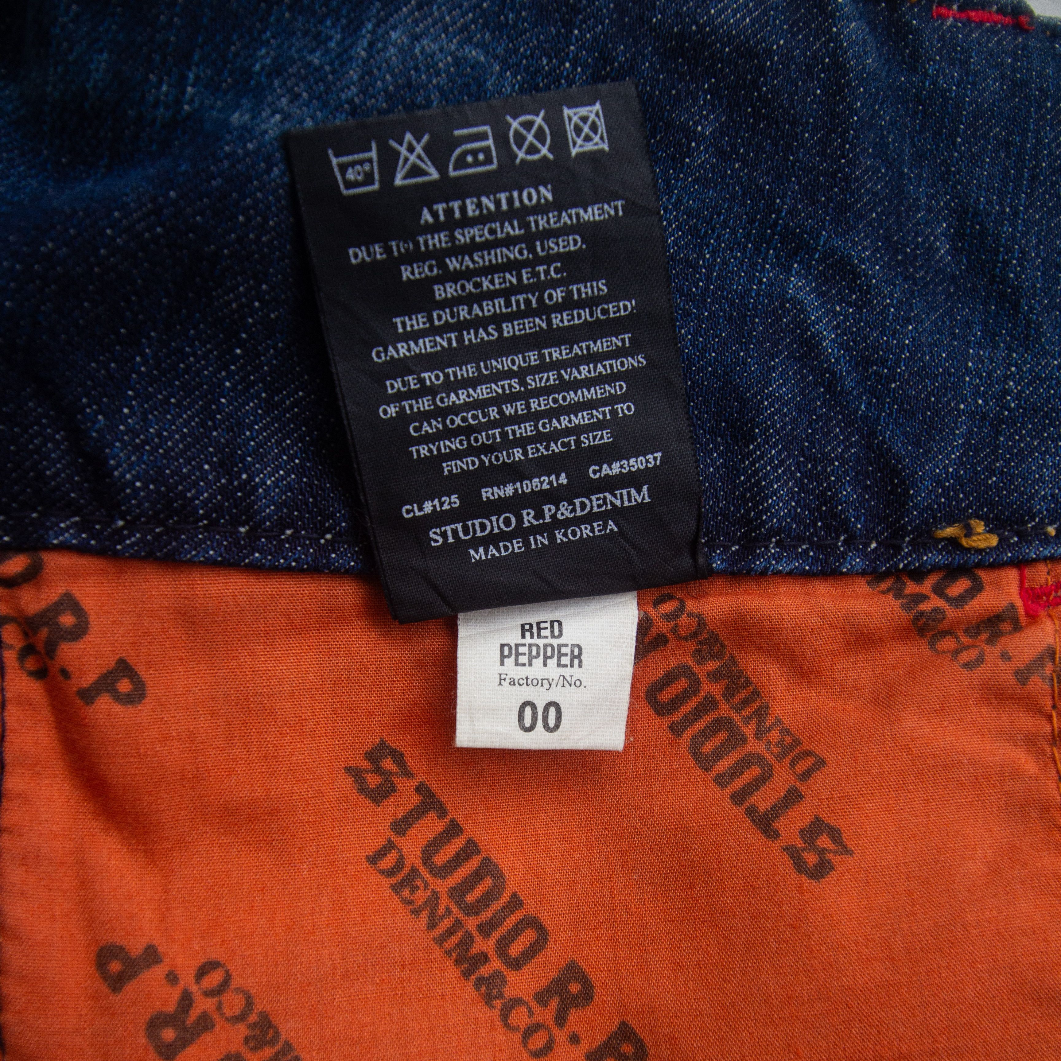 Japanese Brand Red Pepper Low Waist Bootcut Jeans Size 26" / US 2 / IT 38 - 13 Thumbnail