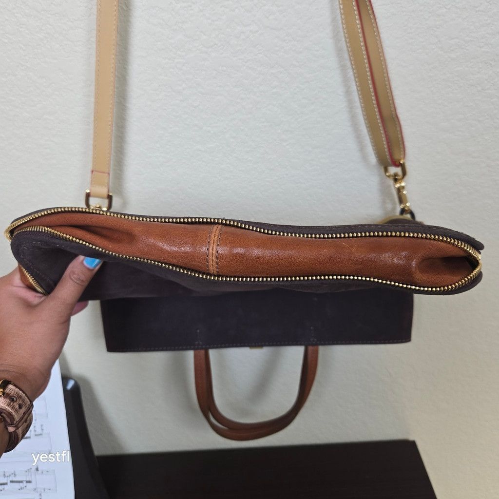 Furla Furla Arcadia Convertible Leather & Suede Tote / Crossbody B Size ONE SIZE - 5 Thumbnail