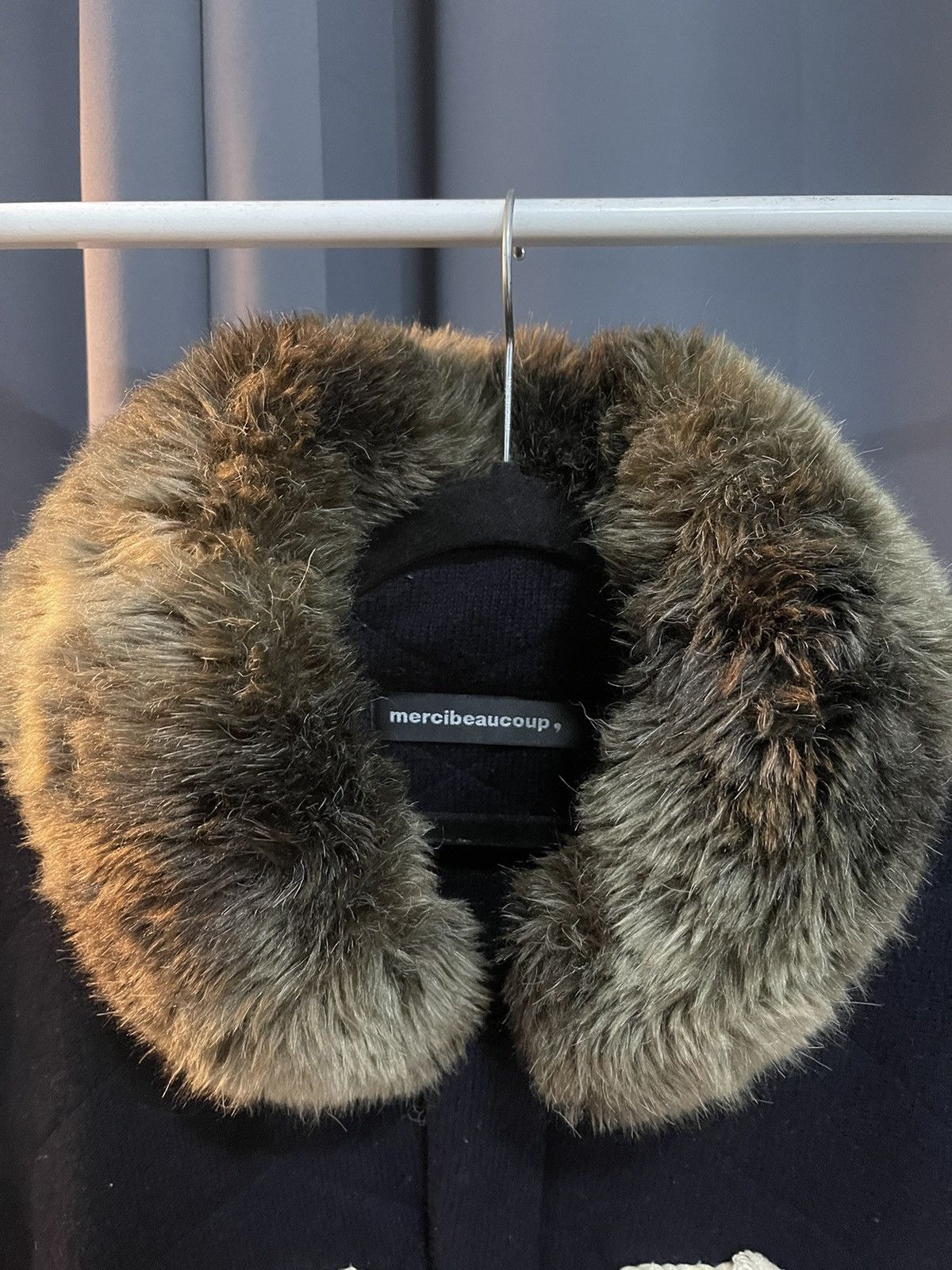 Issey Miyake Issey Miyake's A-Net Group "Mercibeacoup" Faux Fur Jacket Size L / US 10 / IT 46 - 4 Thumbnail