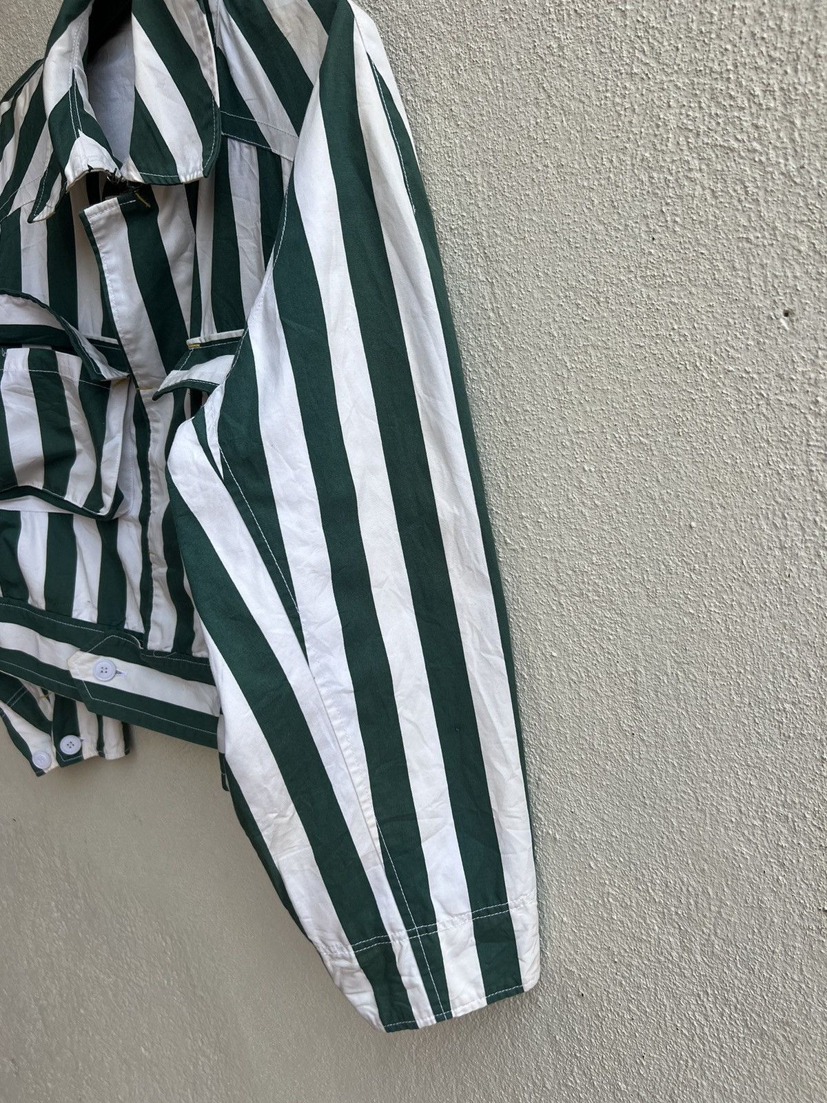 45rpm Vintage 90s 45rpm Japan Border Striped Cropped Jacket Size US XL / EU 56 / 4 - 11 Thumbnail