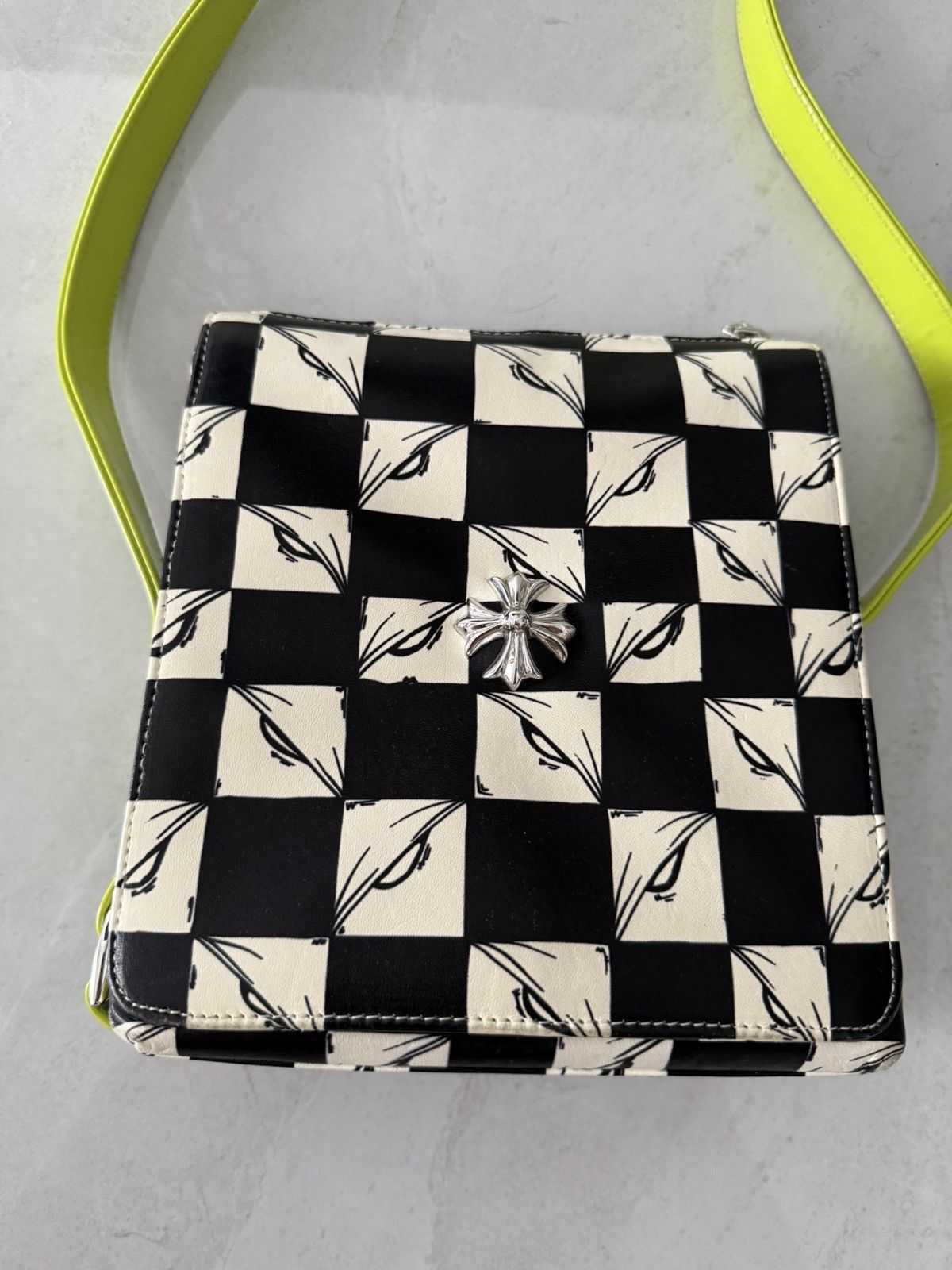 Chrome Hearts Chrome Hearts Mattyboy 99eyes Leather Bag with Green Strap Size ONE SIZE - 2 Thumbnail