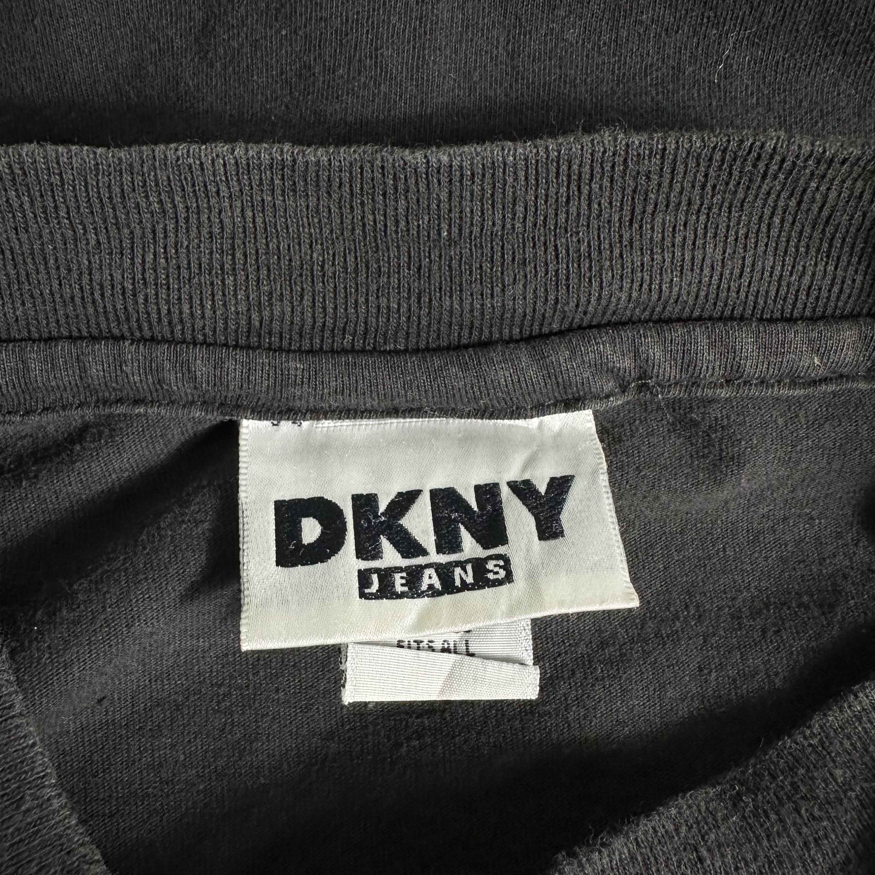 DKNY 🔥RARE🔥Vintage DKNY Jeans Spell Out T-shirt Single Stich Size US L / EU 52-54 / 3 - 6 Thumbnail