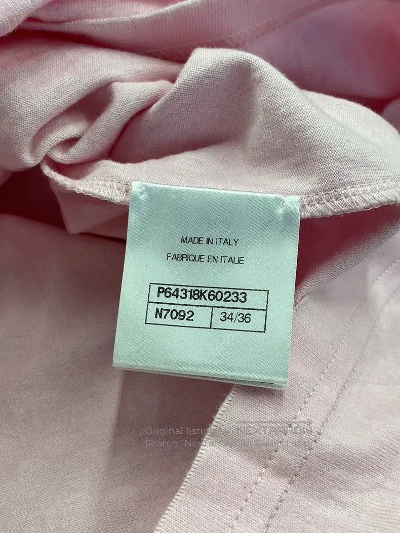 Chanel Chanel Pink hollow letter logo short sleeves Size XXS / US 00 / IT 34 - 5 Thumbnail