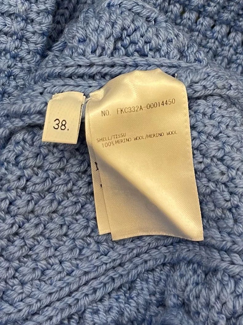 Thom Browne Thom browne Sea blue four-striped wool knitted cardigan jac Size XS / US 0-2 / IT 36-38 - 6 Thumbnail