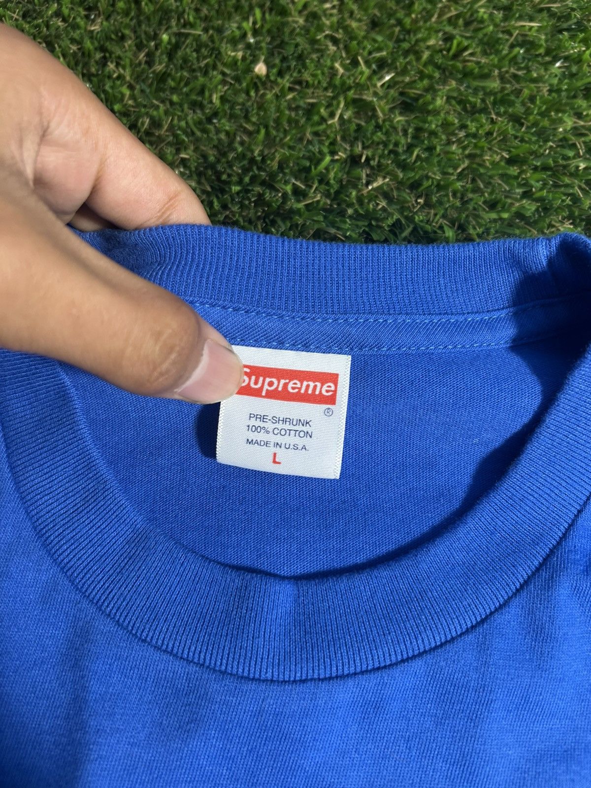 Supreme Supreme SS20 Rammellzee Blue Tee Size US L / EU 52-54 / 3 - 4 Thumbnail