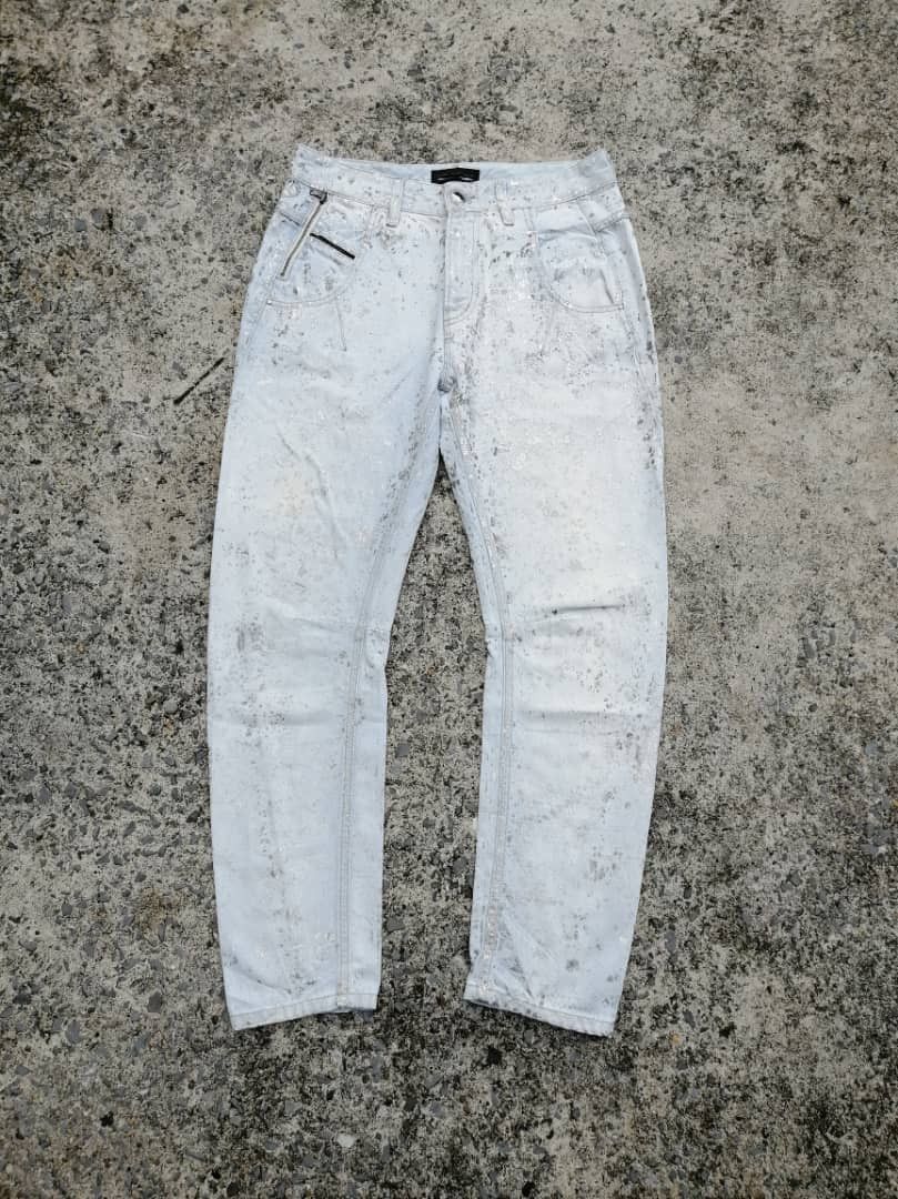 Diesel Black Gold Diesel Black Gold Painted Splash Denim Jeans Size US 28 / EU 44 - 1 Thumbnail
