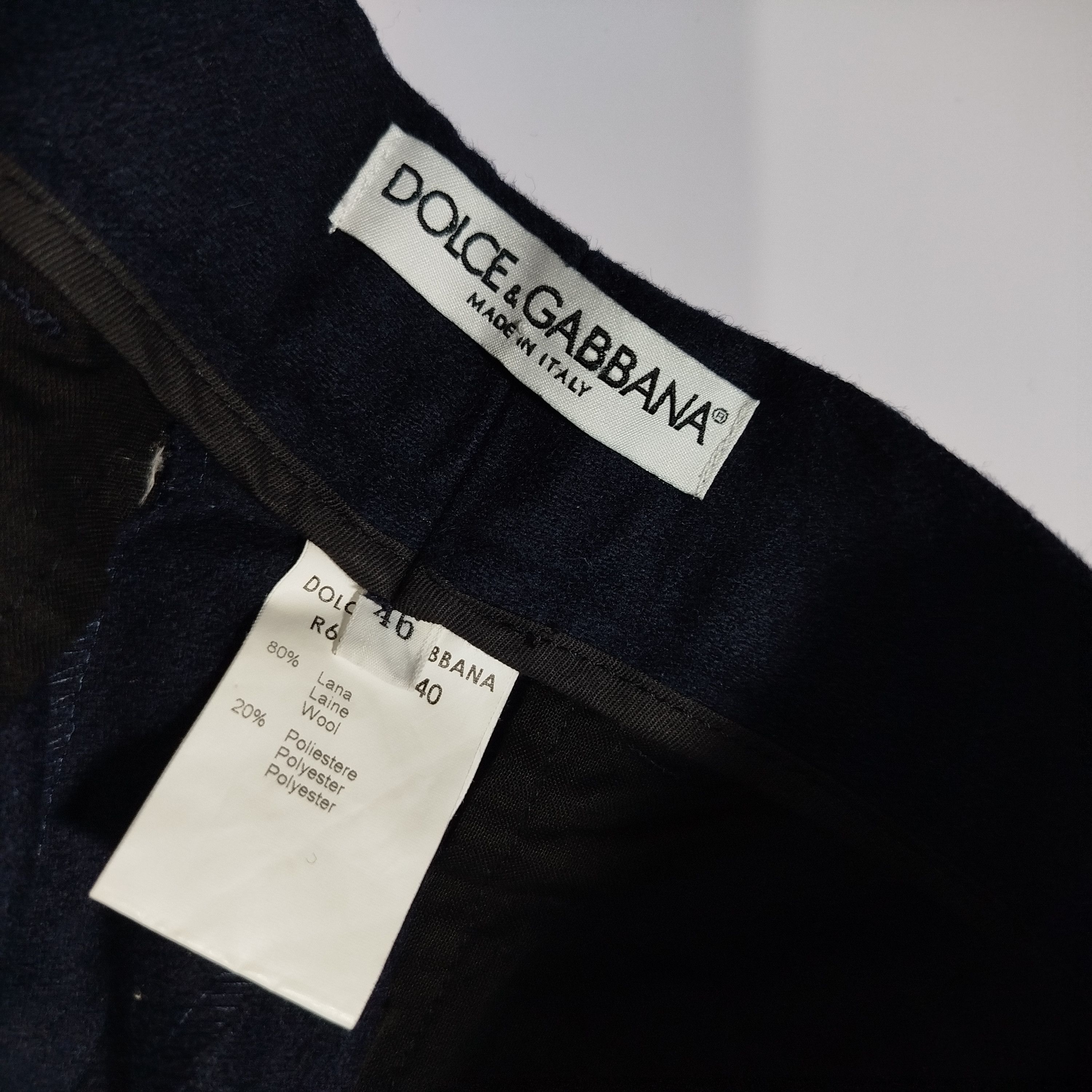 Dolce & Gabbana D&G WOOL DOUBLE KNEE PANTS MULTIPLE POCKETS Size US 30 / EU 46 - 7 Thumbnail