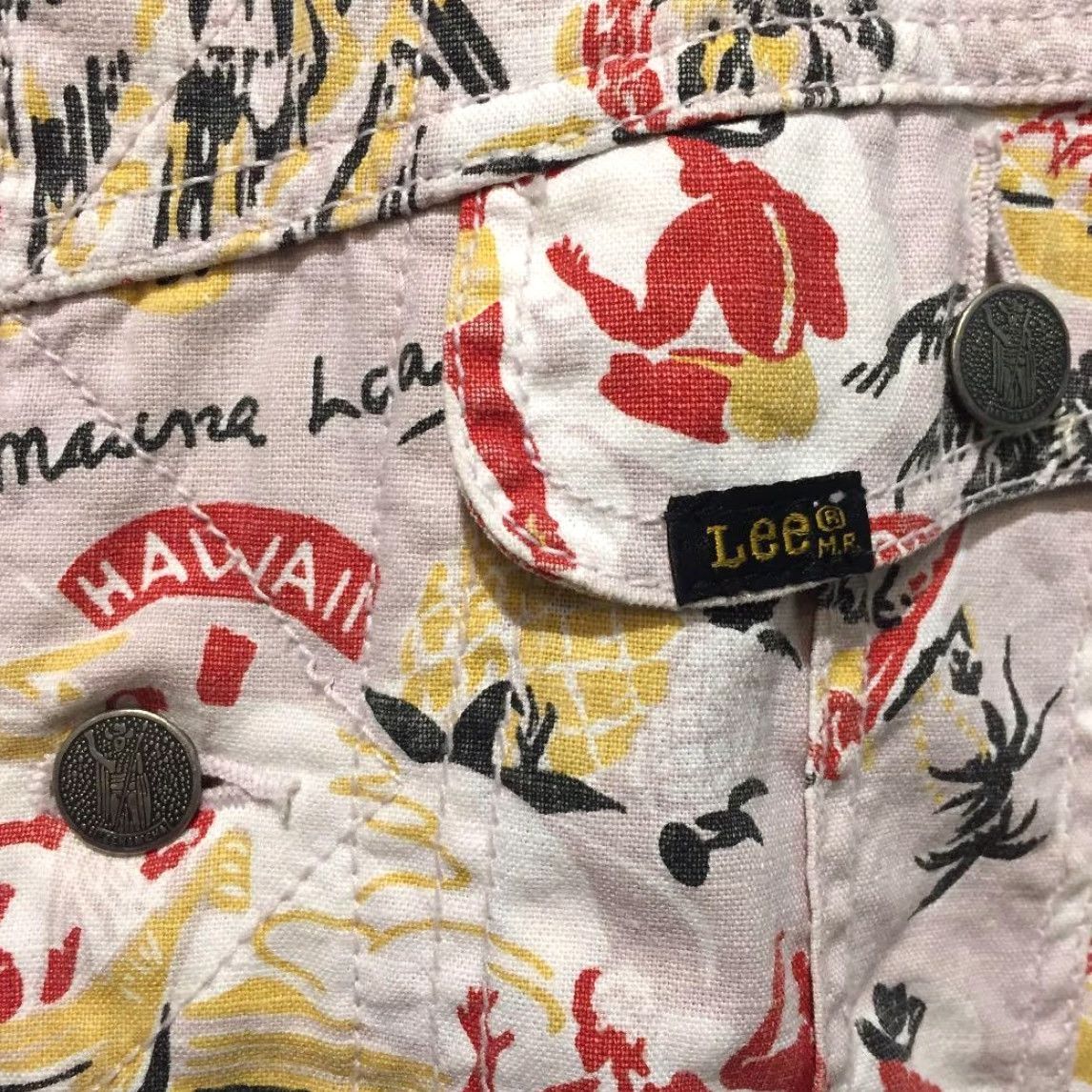 Lee VINTAGE Lee Surf Rider Jacket Mens M Ivory Aloha 2000s Beach Cowgirl Punk All Seasons Sailor Surf Size ONE SIZE - 3 Thumbnail
