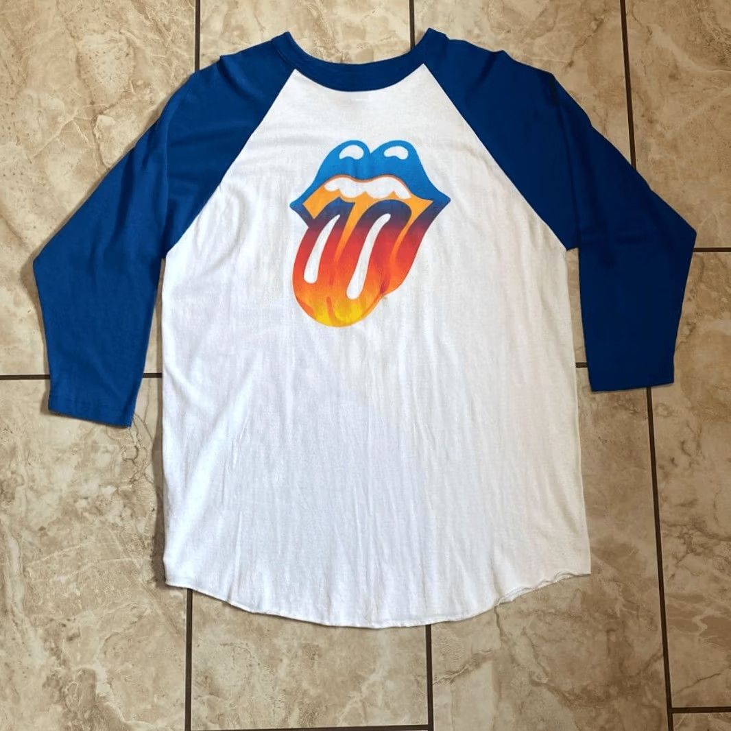 Vintage Rolling Stones forty licks Raglan baseball cut tee Band shirt XL White Men T-Shirt 2002 Size US XL / EU 56 / 4 - 2 Thumbnail