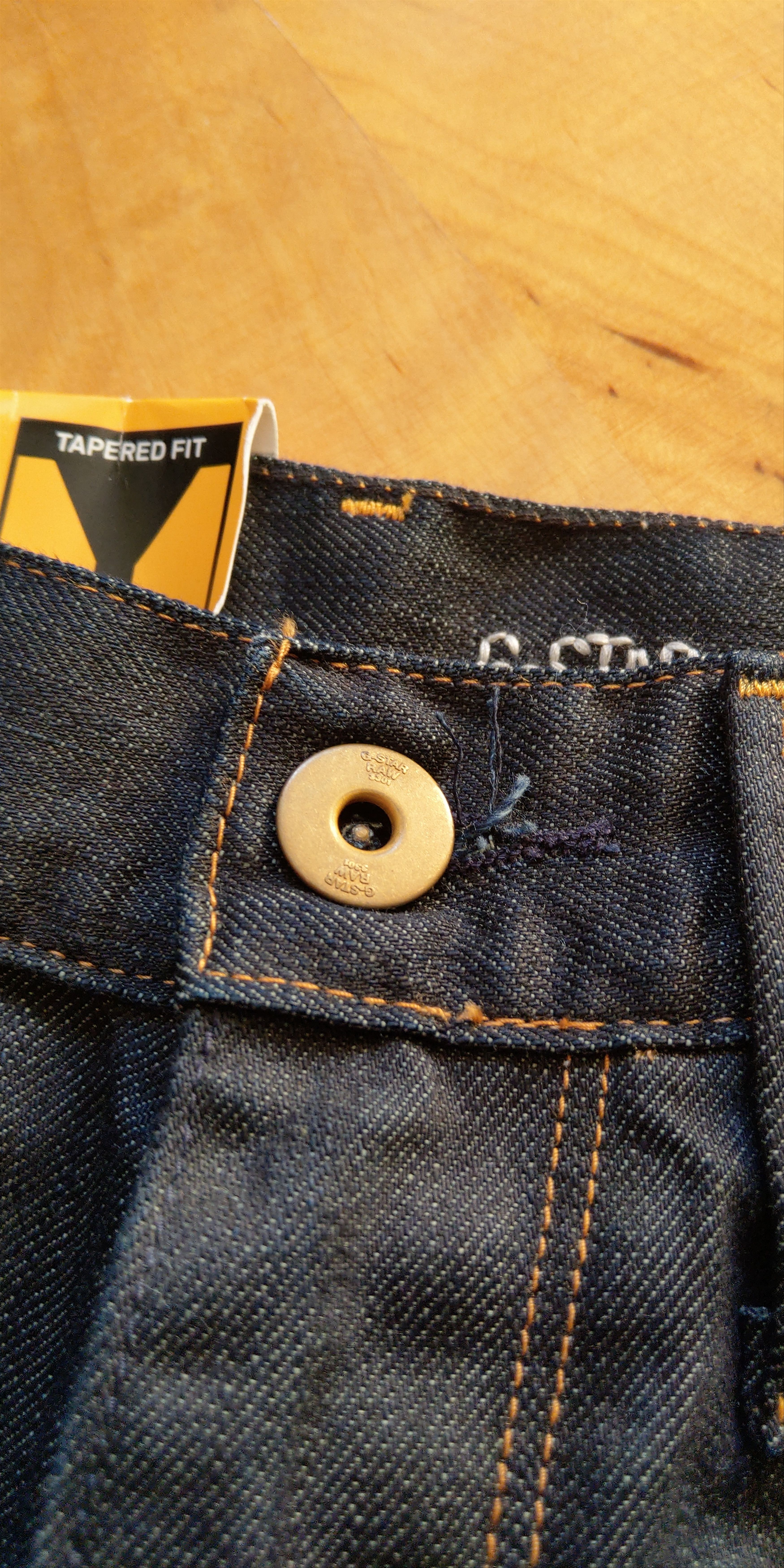 G-Star Stacked J-Arc Pants Selvedge Spiral Raw Denim G-STAR 3301 Size US 26 / EU 42 - 14 Thumbnail