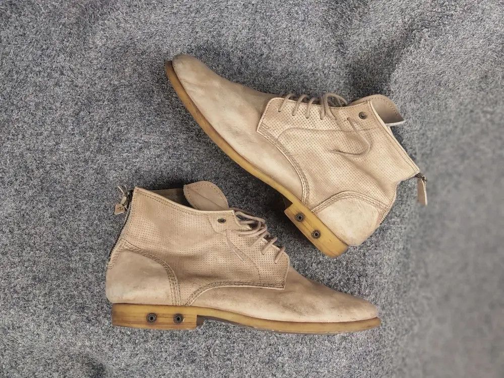 Diesel Basket Butch Zippy (zip up) leather boots - size 10.5 | Grailed