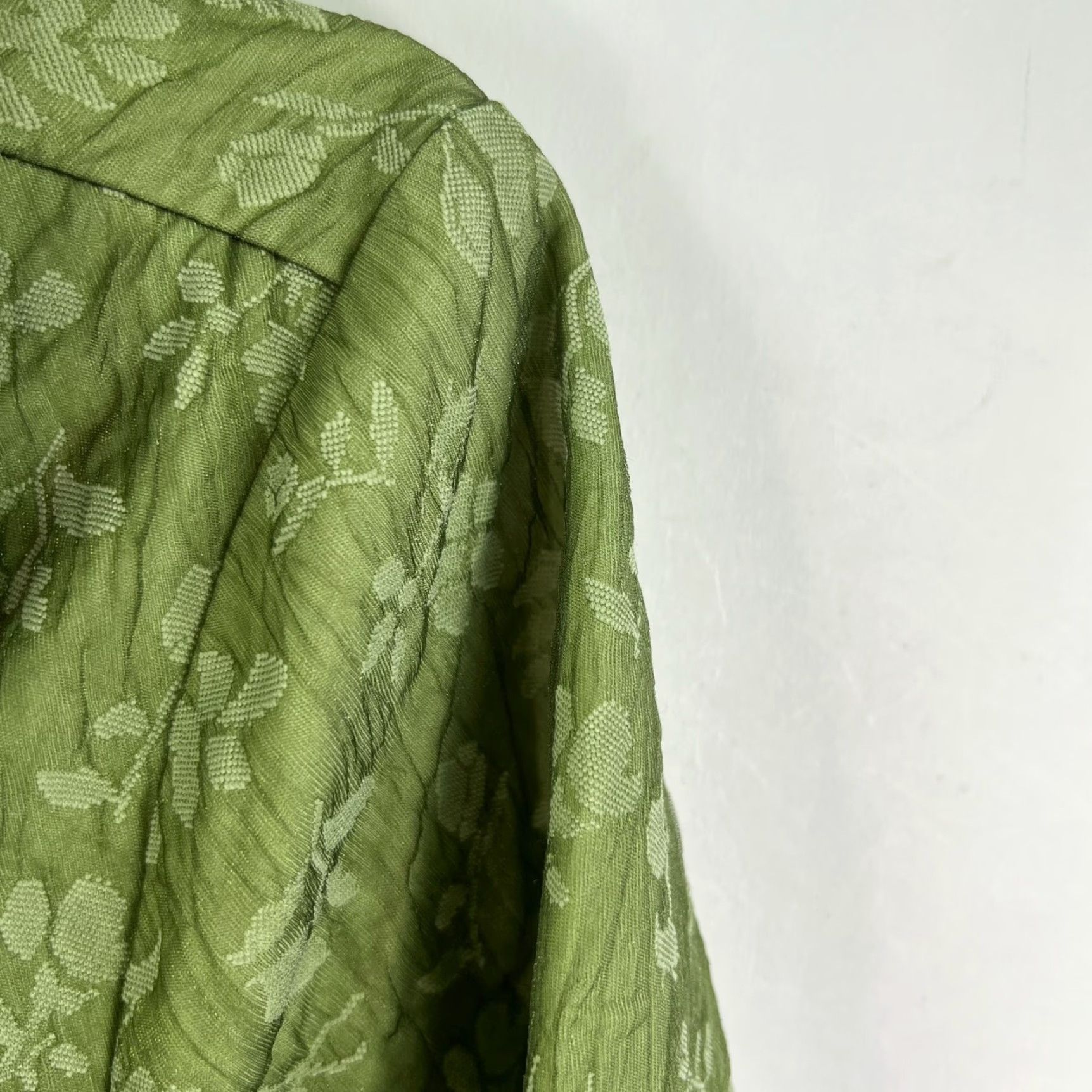 Vintage Vintage 70s Floral Blazer Womens Size M/L Green Size L / US 10 / IT 46 - 2 Thumbnail
