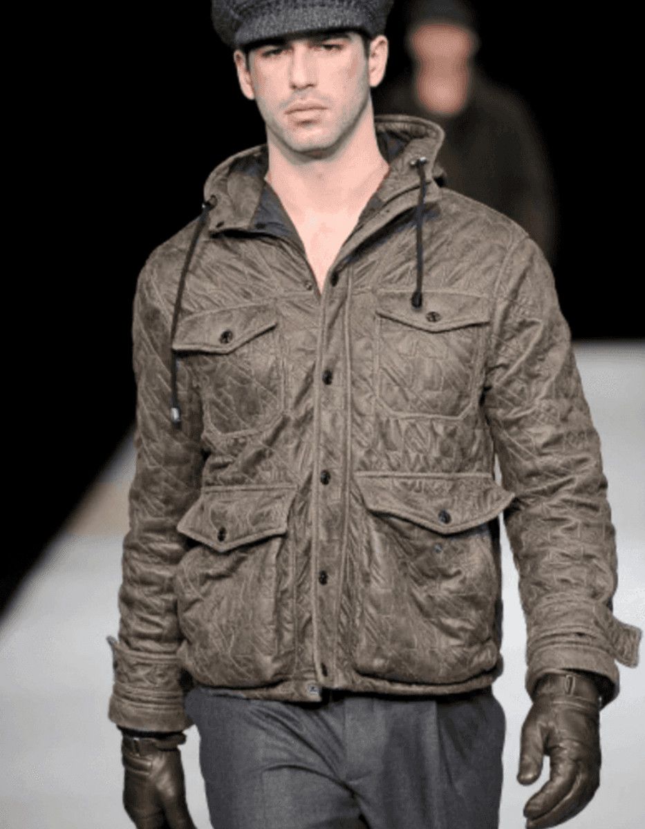 Emporio Armani AW2009 Emporio Armani Utility Cargo Brown Military Jacket Size US M / EU 48-50 / 2 - 2 Thumbnail