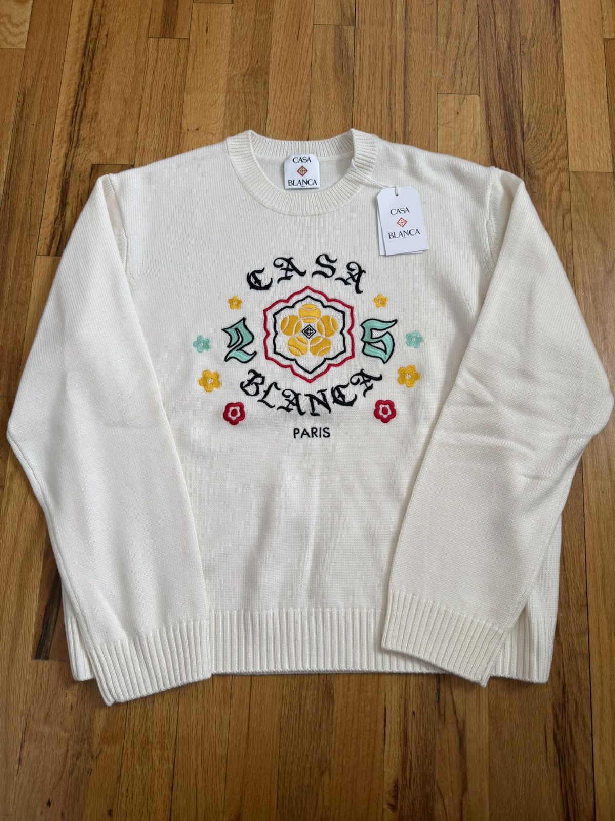 Casablanca Casa Blanca Merino Wool Knit Sweater Size US XL / EU 56 / 4 - 1 Thumbnail