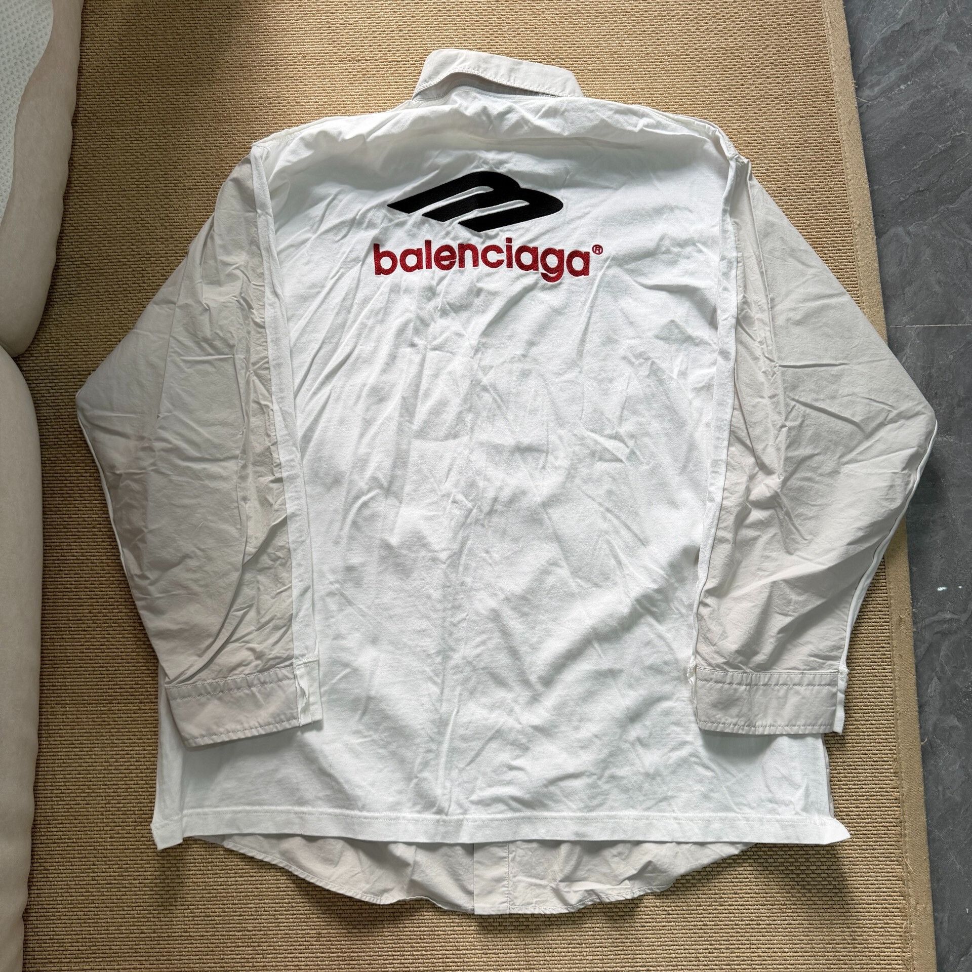 Balenciaga Balenciaga Two-tone Long Sleeve Shirt Size US M / EU 48-50 / 2 - 1 Thumbnail
