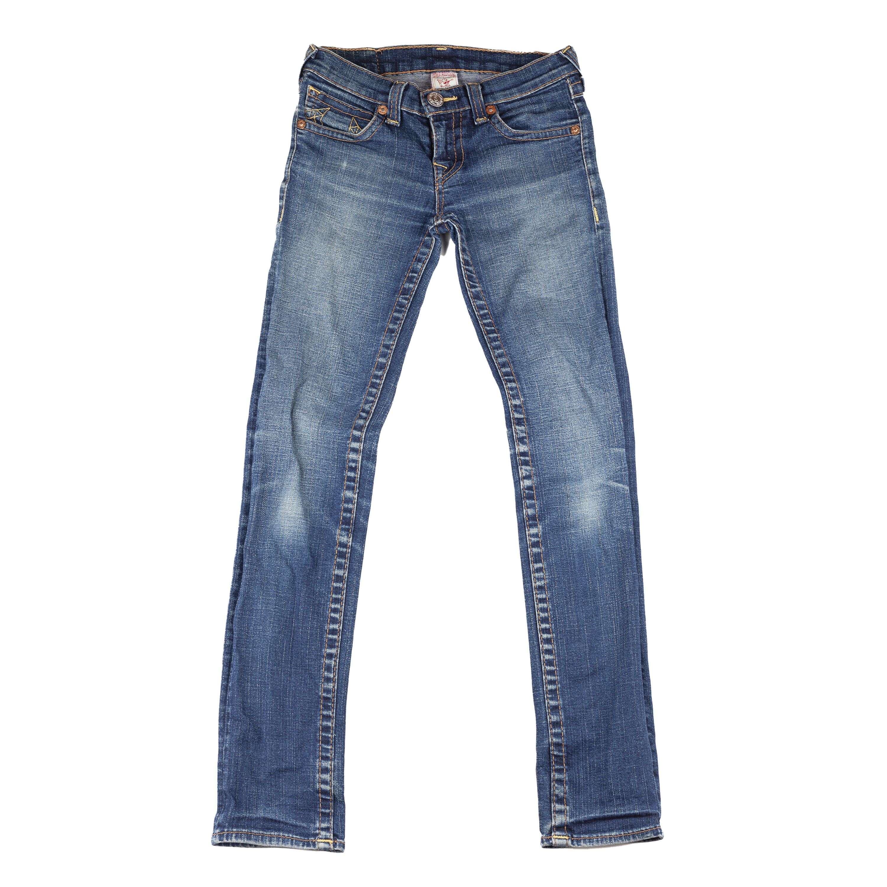 True Religion True Religion Dark Denim Vintage Jeans (XS) Size 22" - 3 Thumbnail