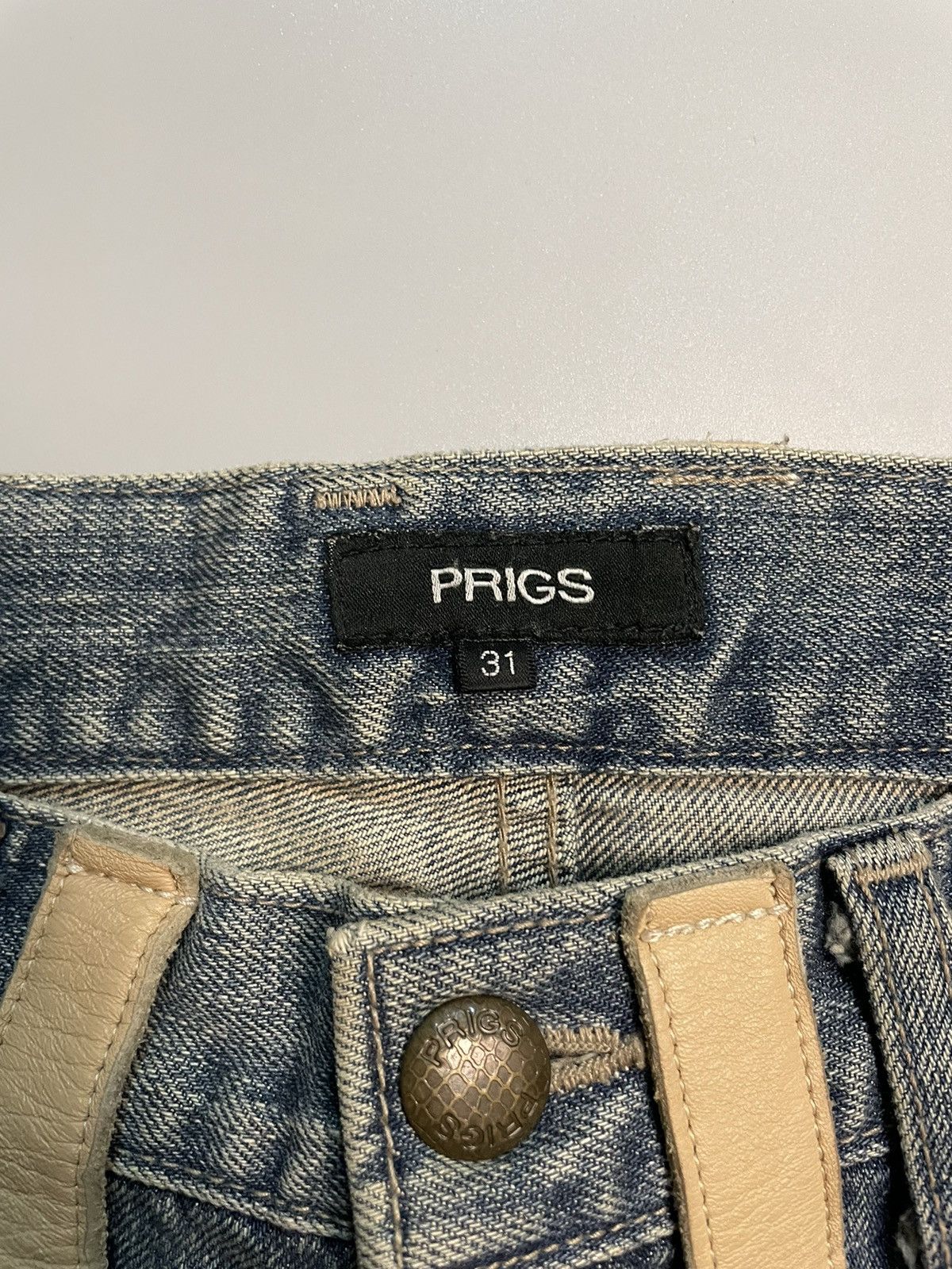 Japanese Brand Prigs Hybrid Panelled Denim Size US 32 / EU 48 - 6 Thumbnail