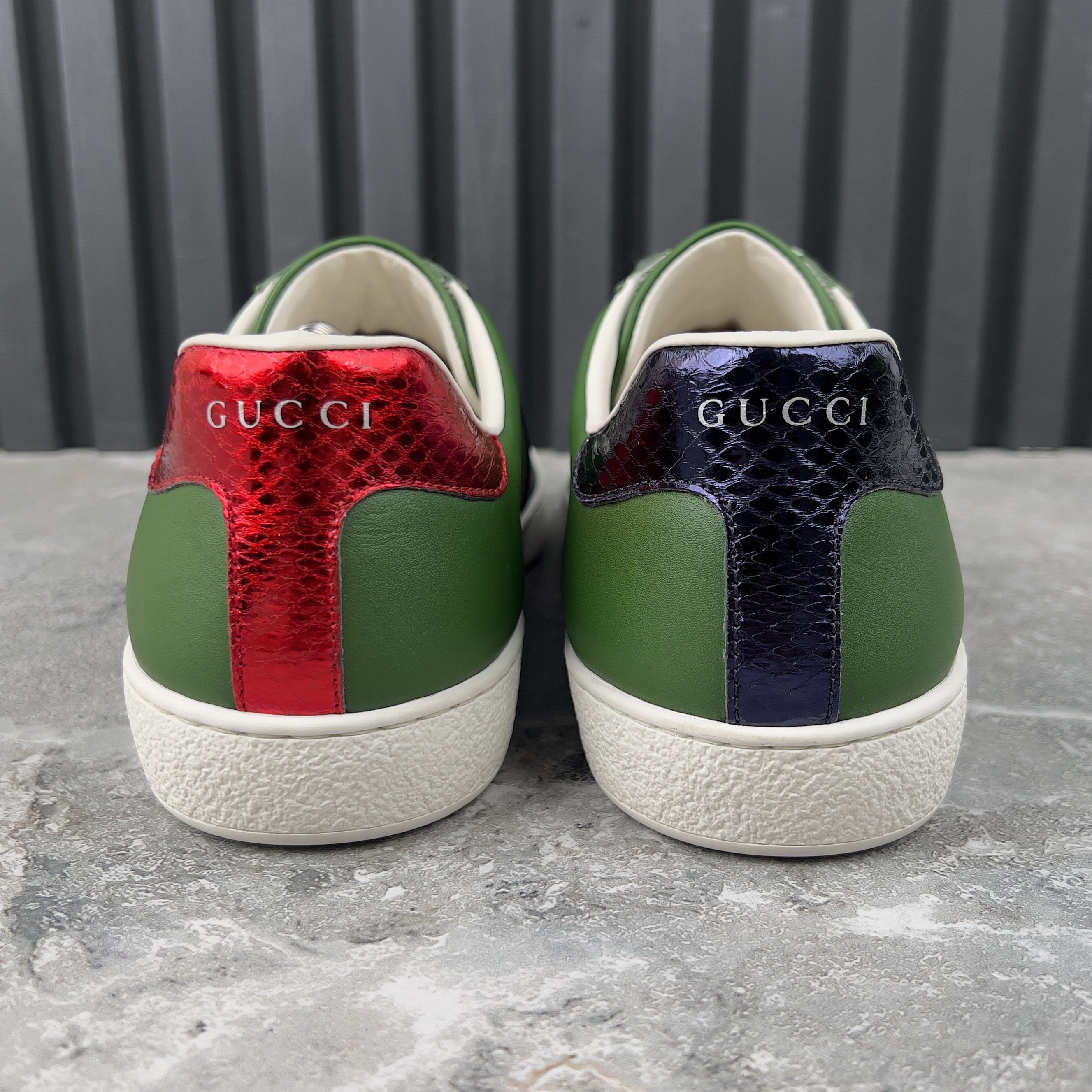 Gucci Special Edition Ace Web Sneakers Tiger Embroidered Leather Size US 9.5 / EU 42-43 - 7 Thumbnail