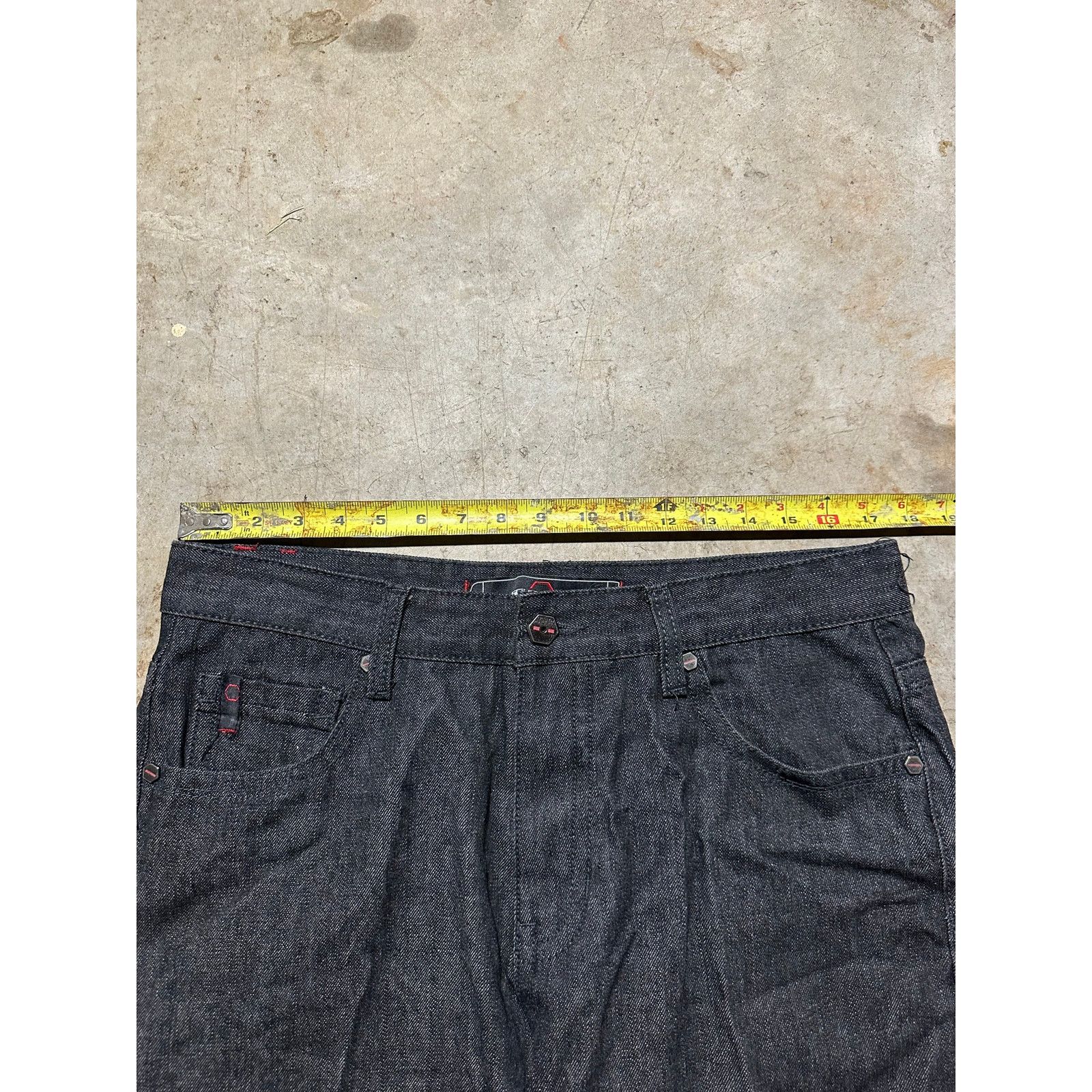 Southpole × Vintage Y2K Southpole Black Denim Jeans 36 Dark Wash Hip Hop Baggy Size US 36 / EU 52 - 7 Thumbnail