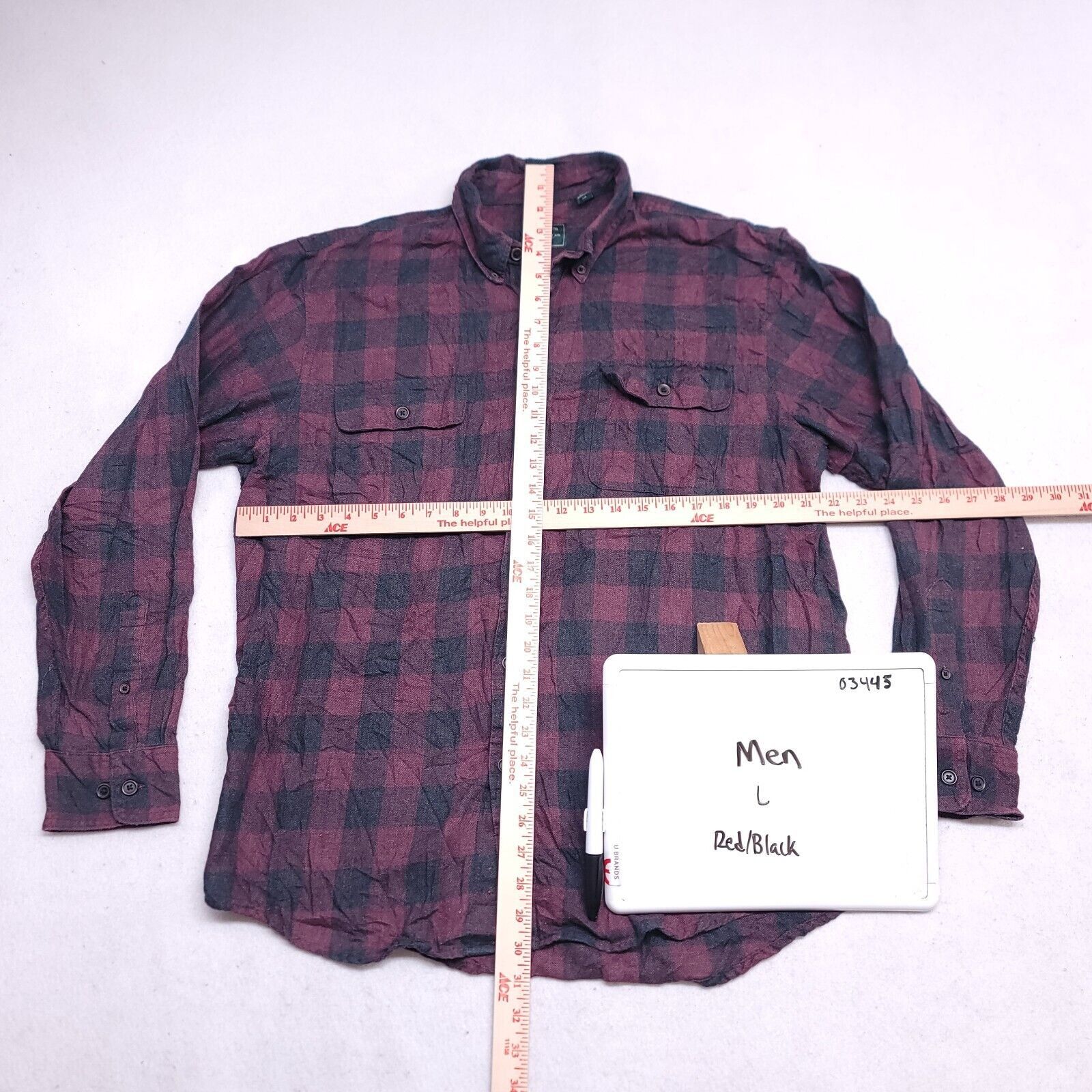 G.H. Bass & Co. GH Bass & Co Buffalo Check Flannel Shirt Mens Size L Red Size US L / EU 52-54 / 3 - 6 Thumbnail