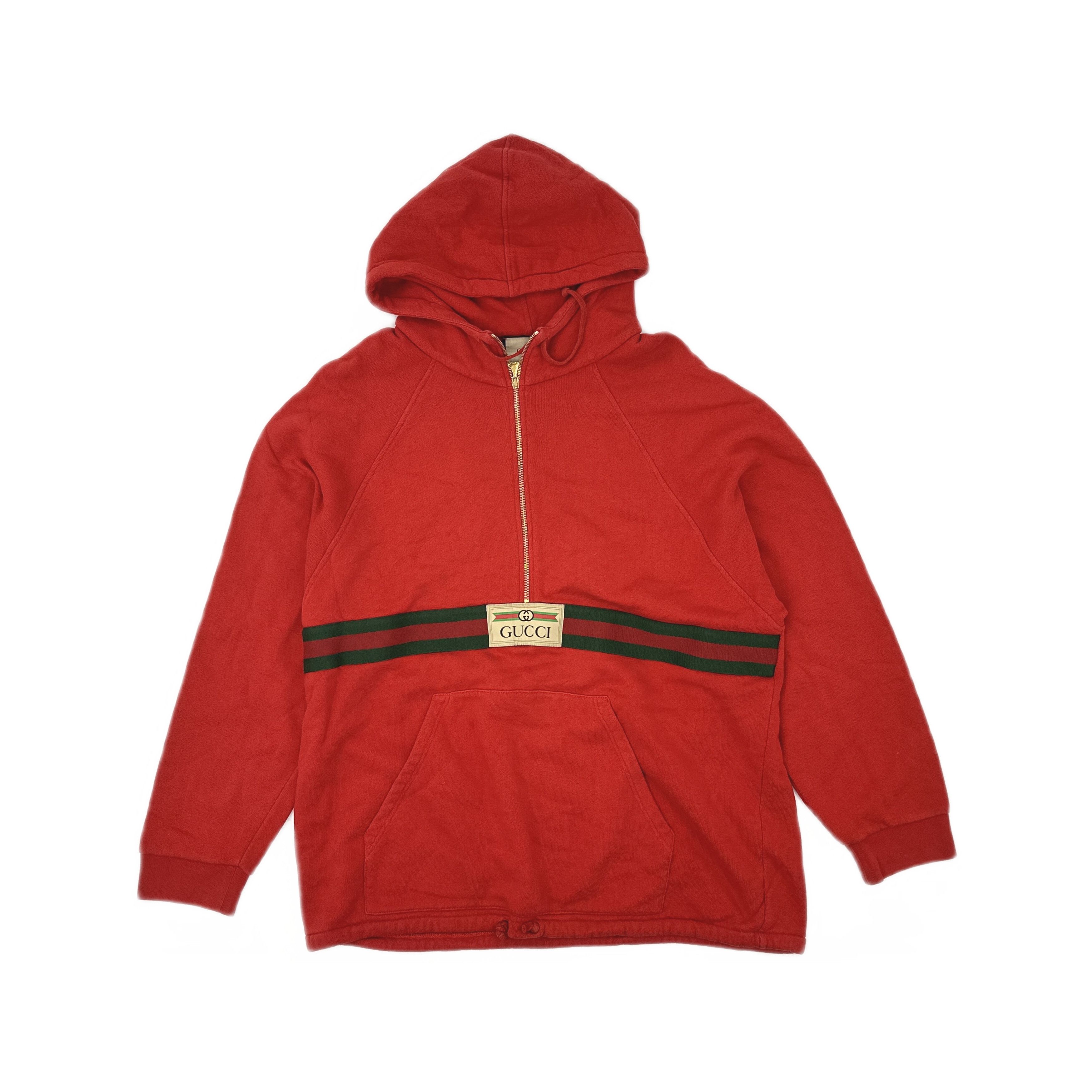 Gucci Gucci Logo Stripe Hoodie Size XL Size US XL / EU 56 / 4 - 1 Thumbnail