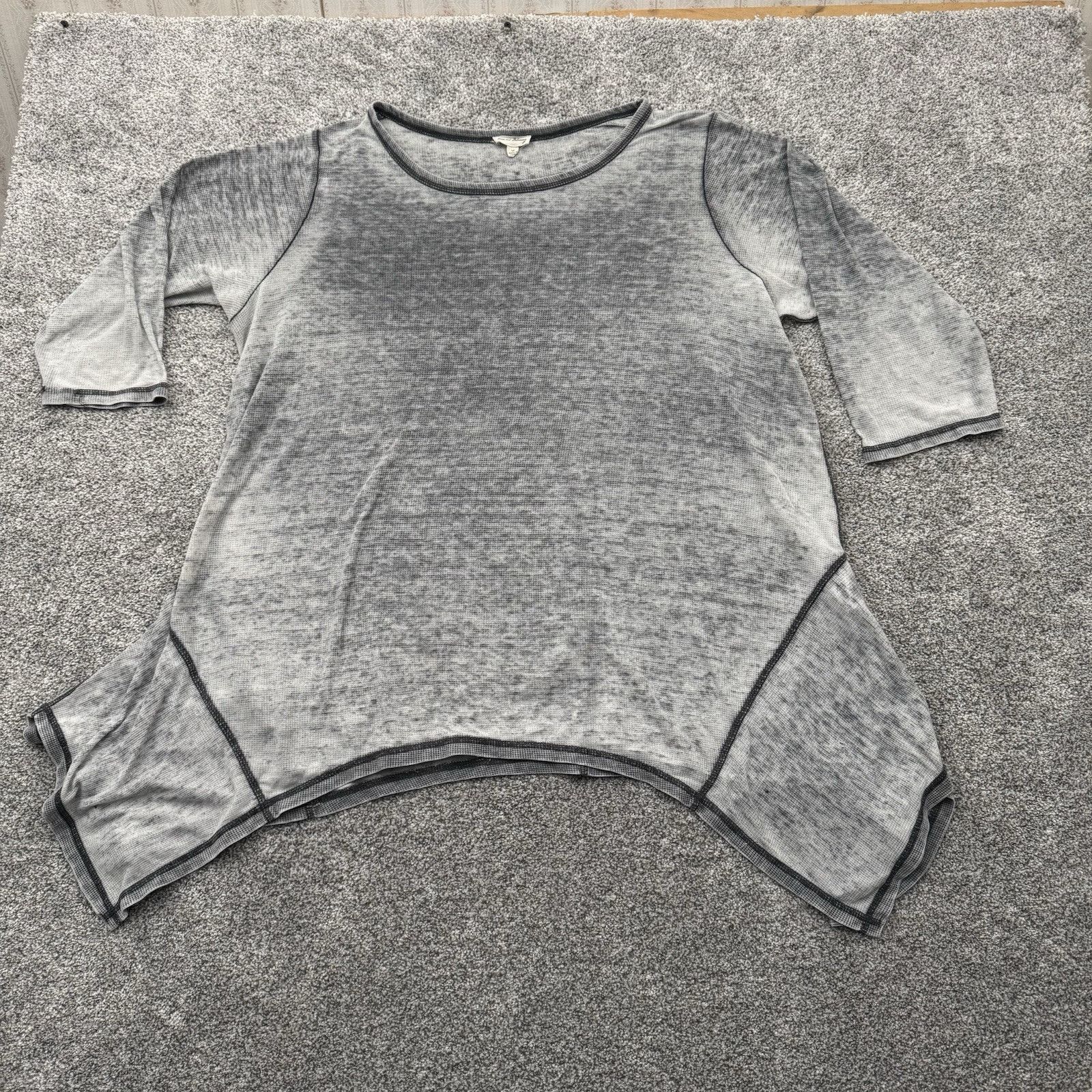 Other Jane & Delancey Top Women 1X Plus Waffle Knit Asymmetrical Size XL / US 12-14 / IT 48-50 - 1 Thumbnail