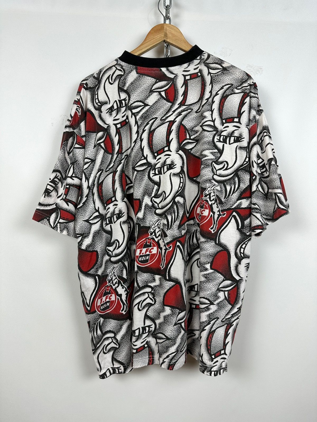 Puma 90s Vintage Puma FC Koln Monogram T-Shirt Size US XXL / EU 58 / 5 - 2 Thumbnail