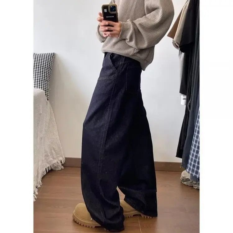 Japanese Brand × Jean Retro loose straight leg wide leg jeans Size US 32 / EU 48 - 3 Thumbnail