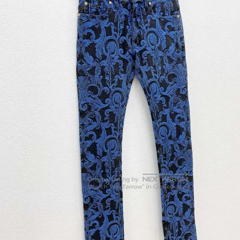 Versace Versace Men's Casual Pants in Deep Blue . Size US 26 / EU 42 - 3 Thumbnail