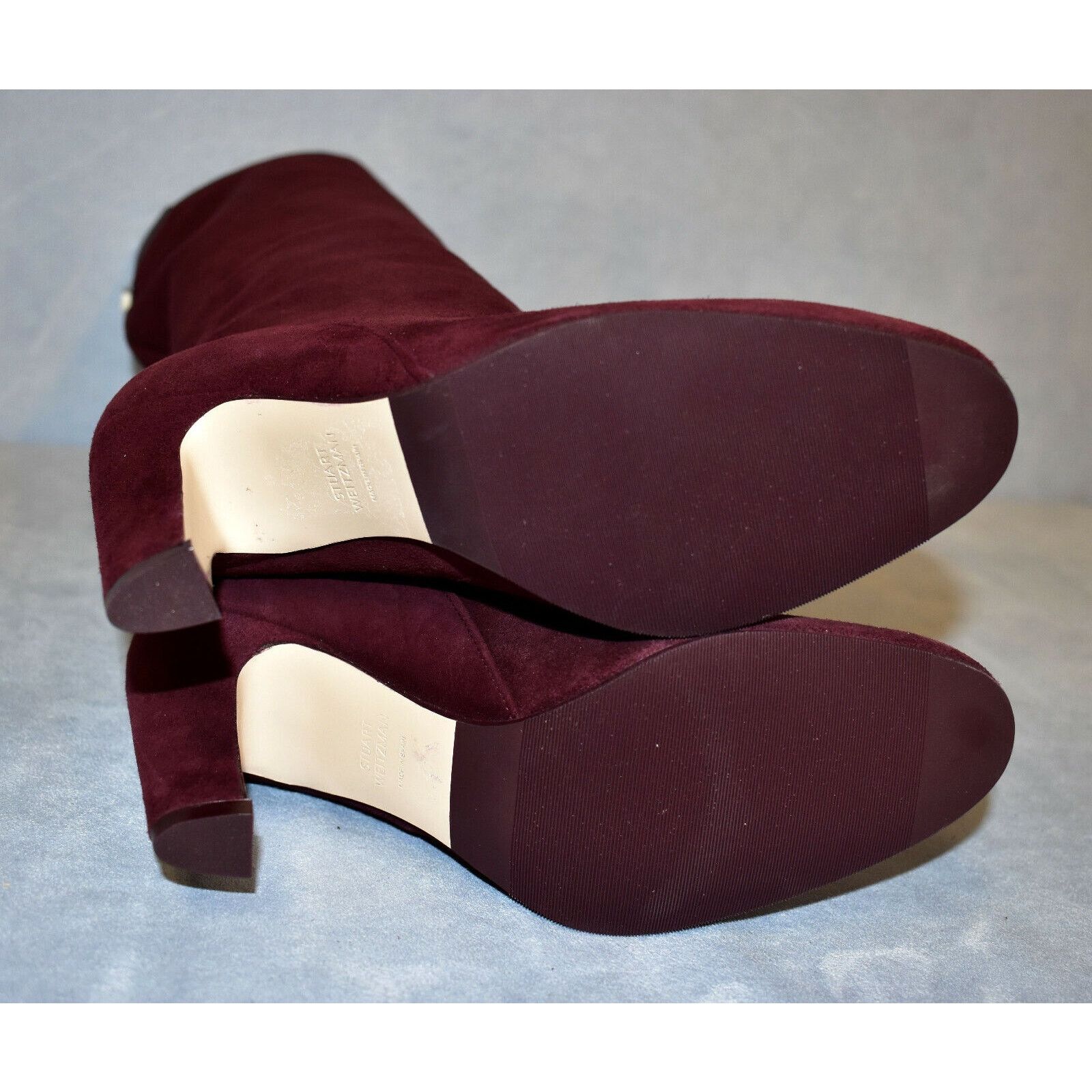 Stuart Weitzman B20 NEW STUART WEITZMAN Charlie Red Suede Boot Sz 5.5 M $798 Size US 5.5 / IT 35.5 - 9 Thumbnail