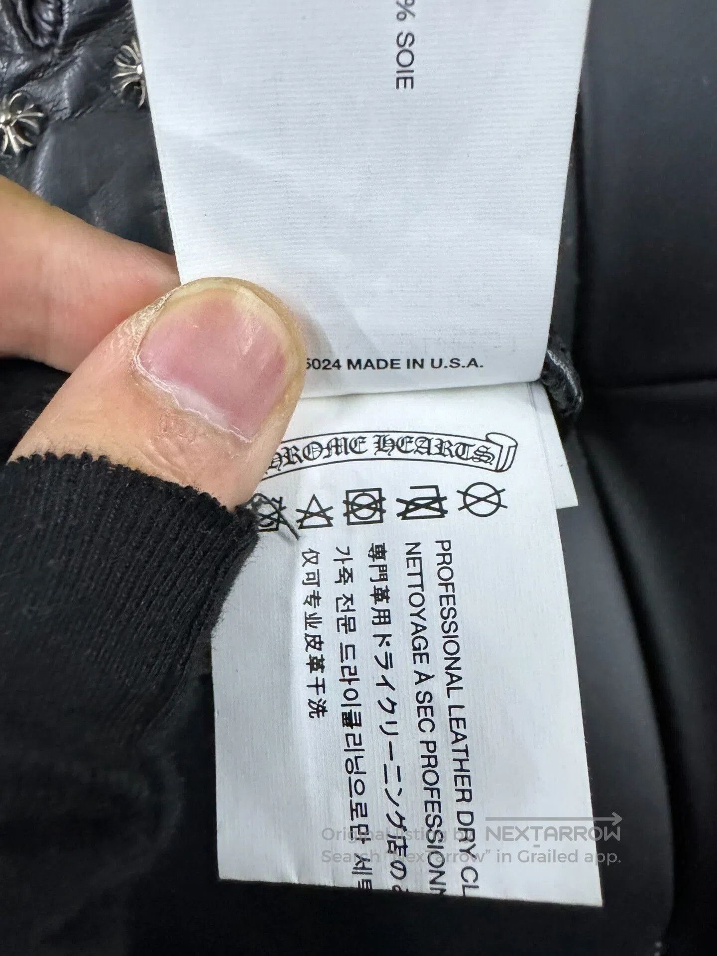 Chrome Hearts Chrome Hearts Leather Cross Gloves. Size ONE SIZE - 5 Thumbnail