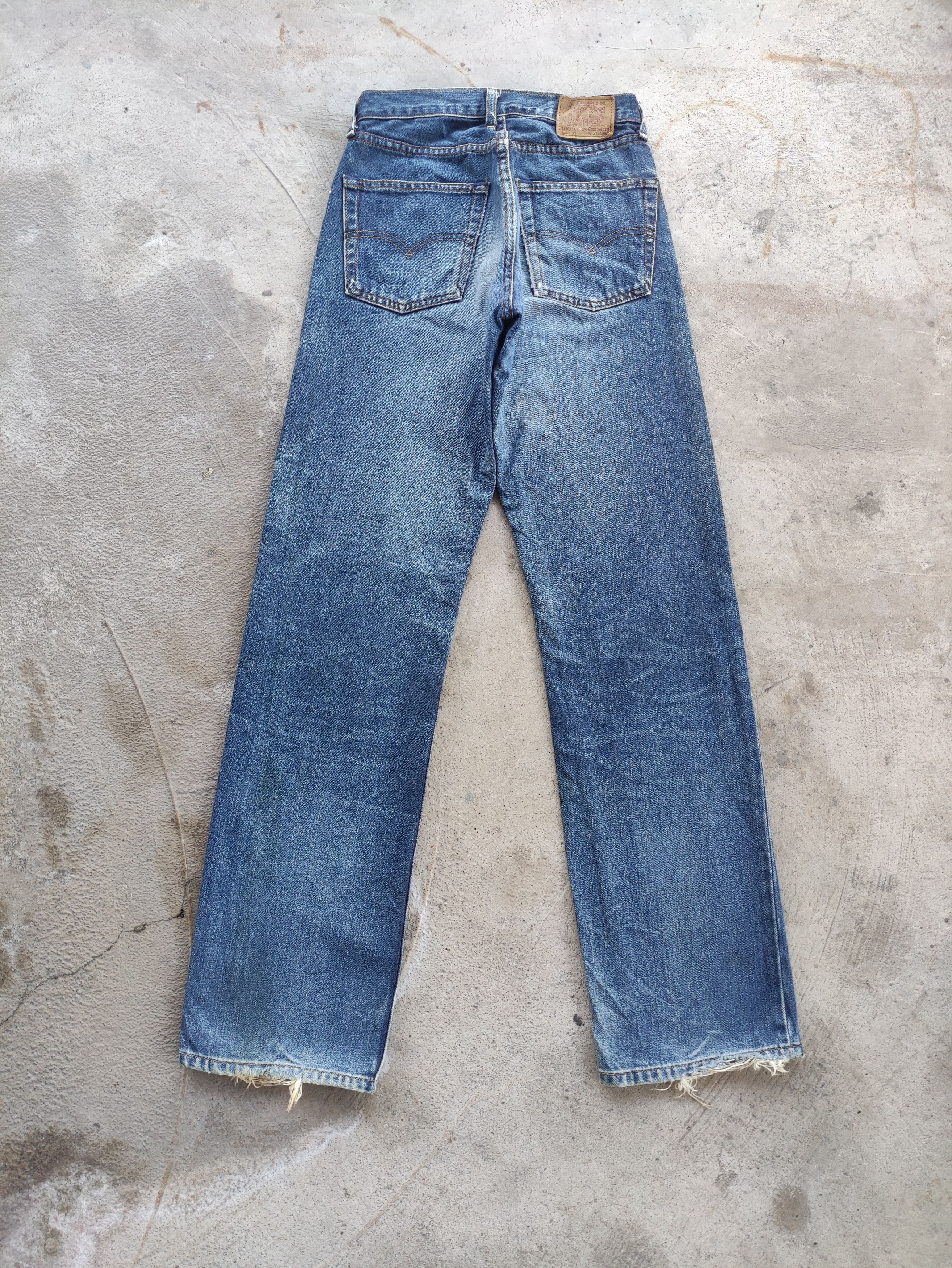 Levi's Vintage Levis 503 Jean Distressed Faded Denim Size 27" / US 4 / IT 40 - 9 Thumbnail