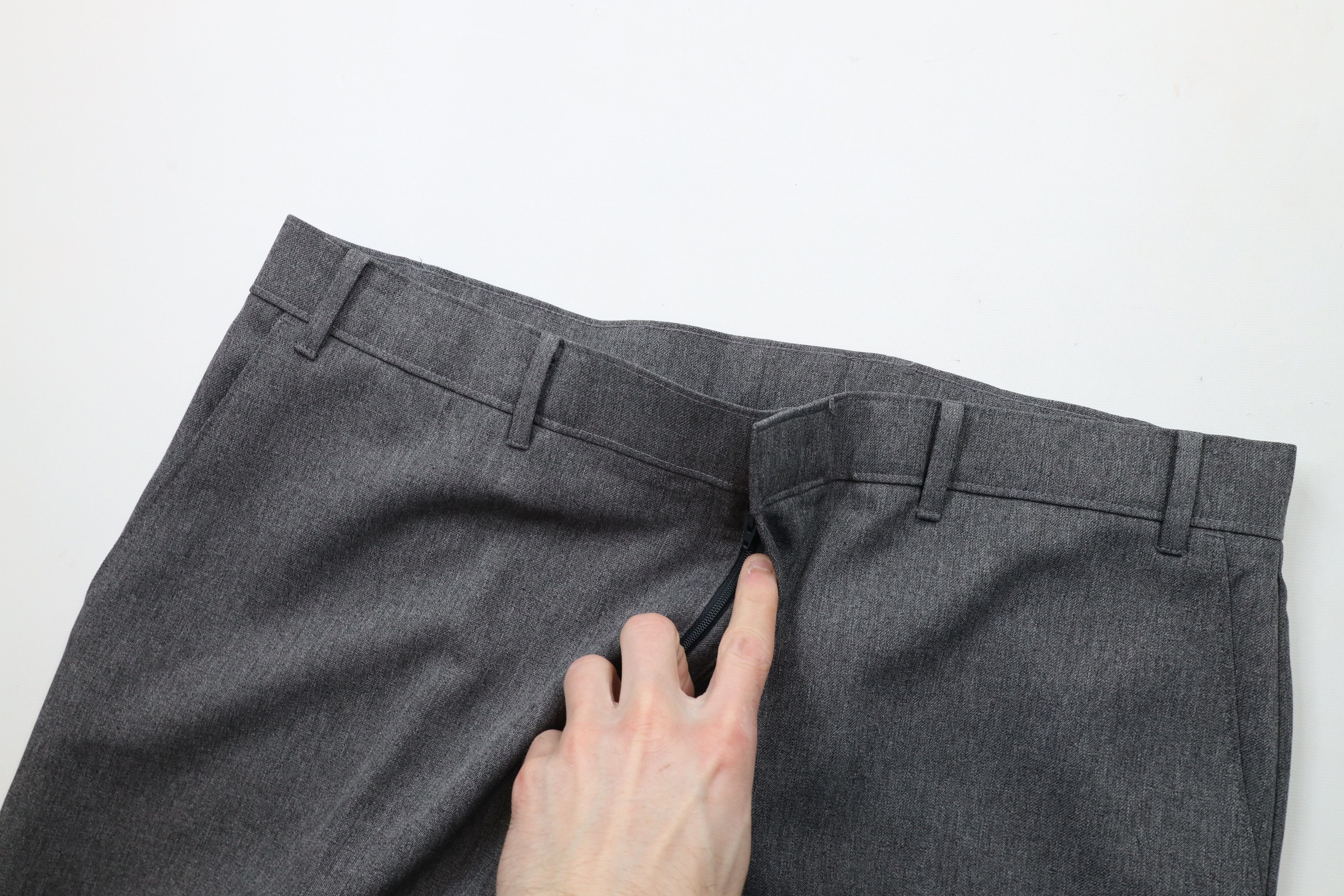 Levi's × Vintage Vintage 90s Levis Knit Wide Leg Chino Pants Heather Gray Size US 38 / EU 54 - 6 Thumbnail