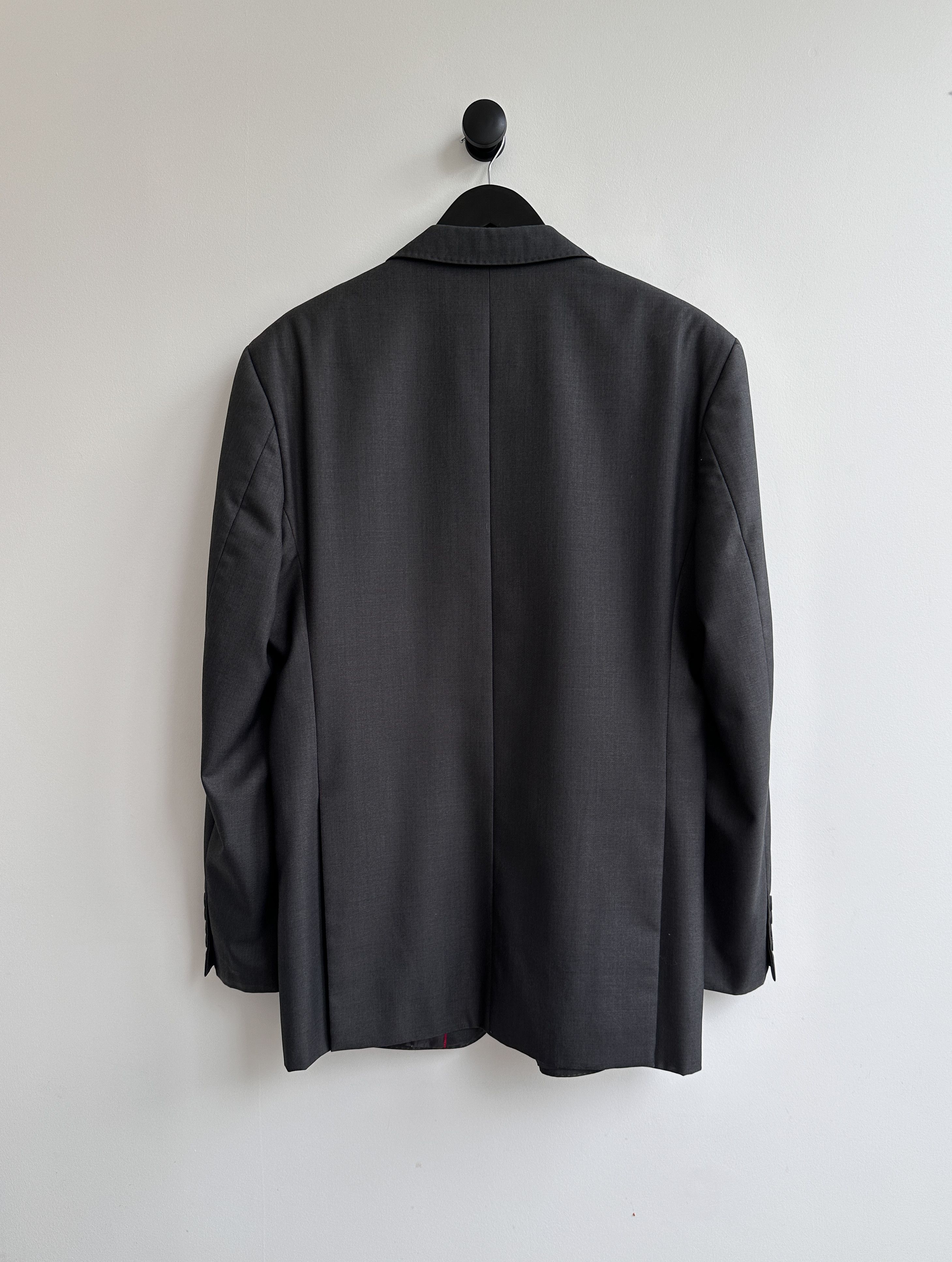 Versace Vintage Gianni Versace Gray Blazer Size 52R - 2 Thumbnail