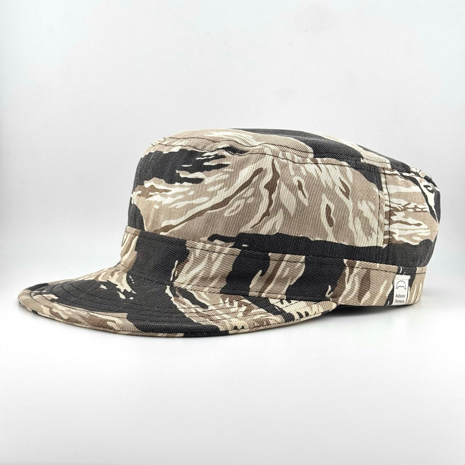 Japanese Brand nudeBones Tiger Stripe Hat Military Camo Cadet Cap Size ONE SIZE - 2 Thumbnail