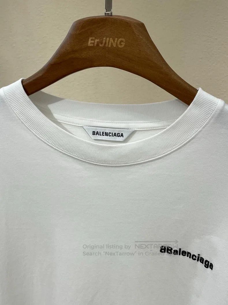 Balenciaga Balenciaga Loose Fit Crew Neck Letter Logo Embroidered Rag Size US S / EU 44-46 / 1 - 2 Thumbnail
