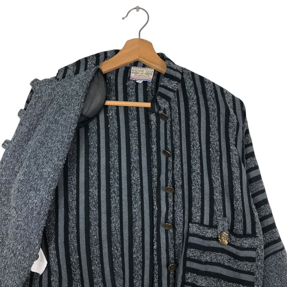 Japanese Brand 🔥VINTAGE CROPPED JACKET PATCH WORK MADAME ZAZA OF MARSEILLE Size M / US 6-8 / IT 42-44 - 14 Thumbnail