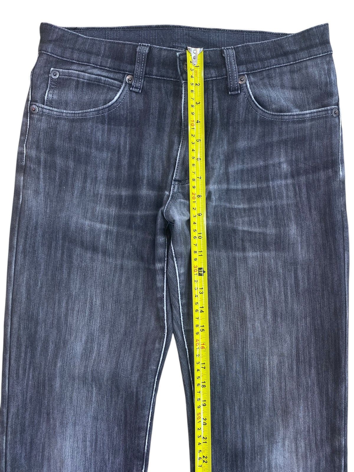 Edwin Edwin 503 Whiskers Dark Wash Style Straight Cut Jeans Size US 31 - 6 Thumbnail