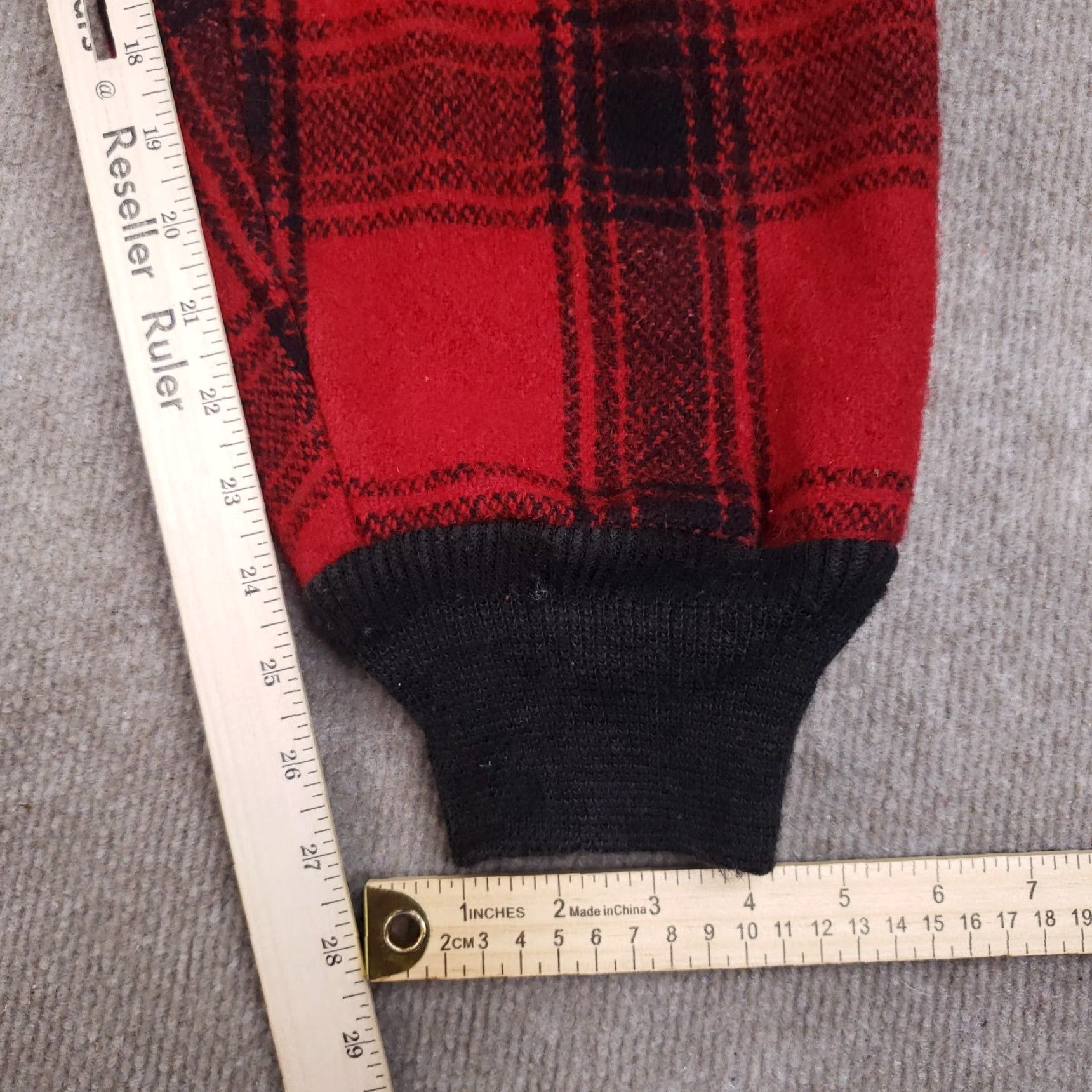 Vintage Wool Hunting Pants VINTAGE Mens 30x26 Red Black Buffalo Plaid Snug Ankle Size US 30 / EU 46 - 3 Thumbnail