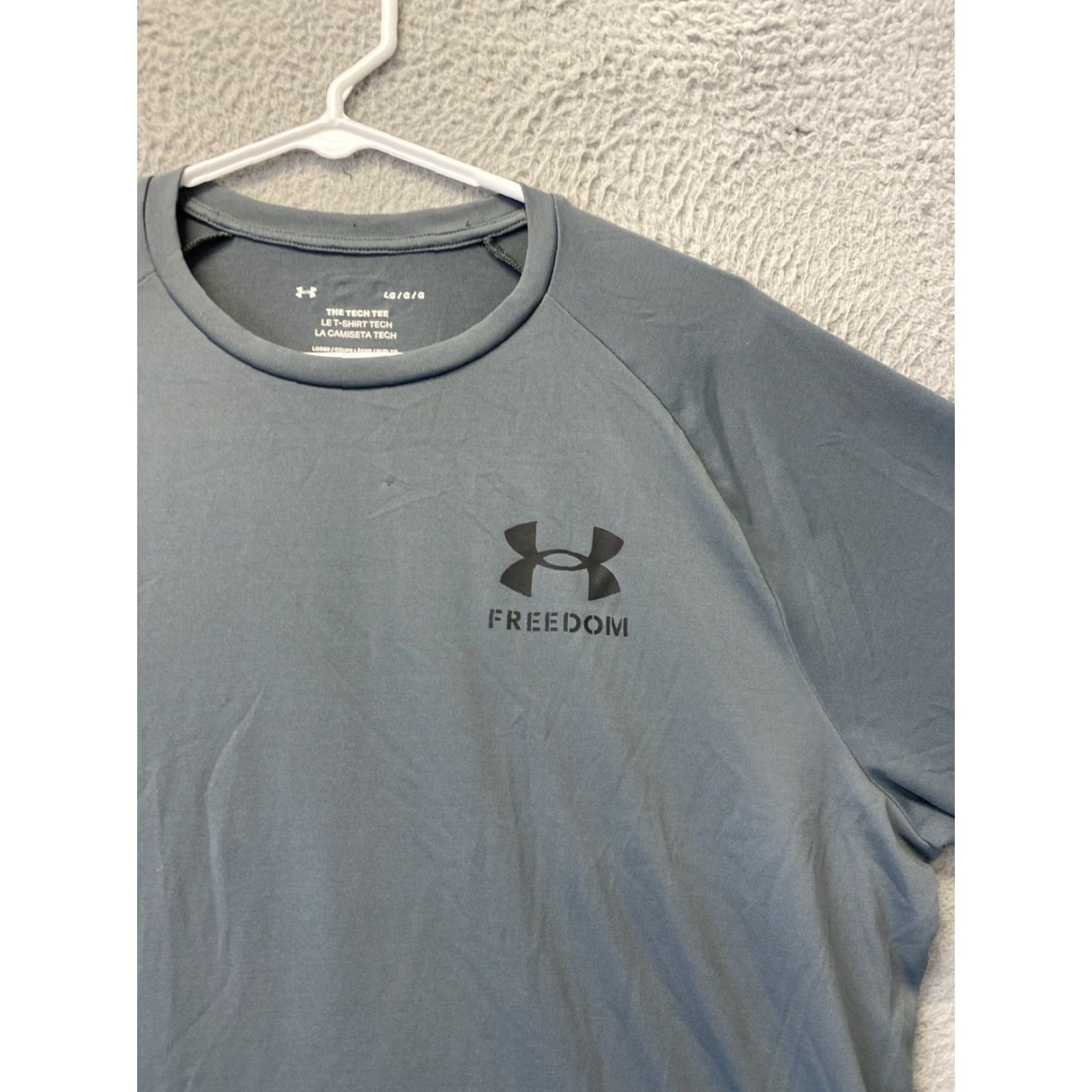 Under Armour Under Armour Men's Tech Short Sleeve T-Shirt Large Gray Activewear Size US L / EU 52-54 / 3 - 2 Thumbnail