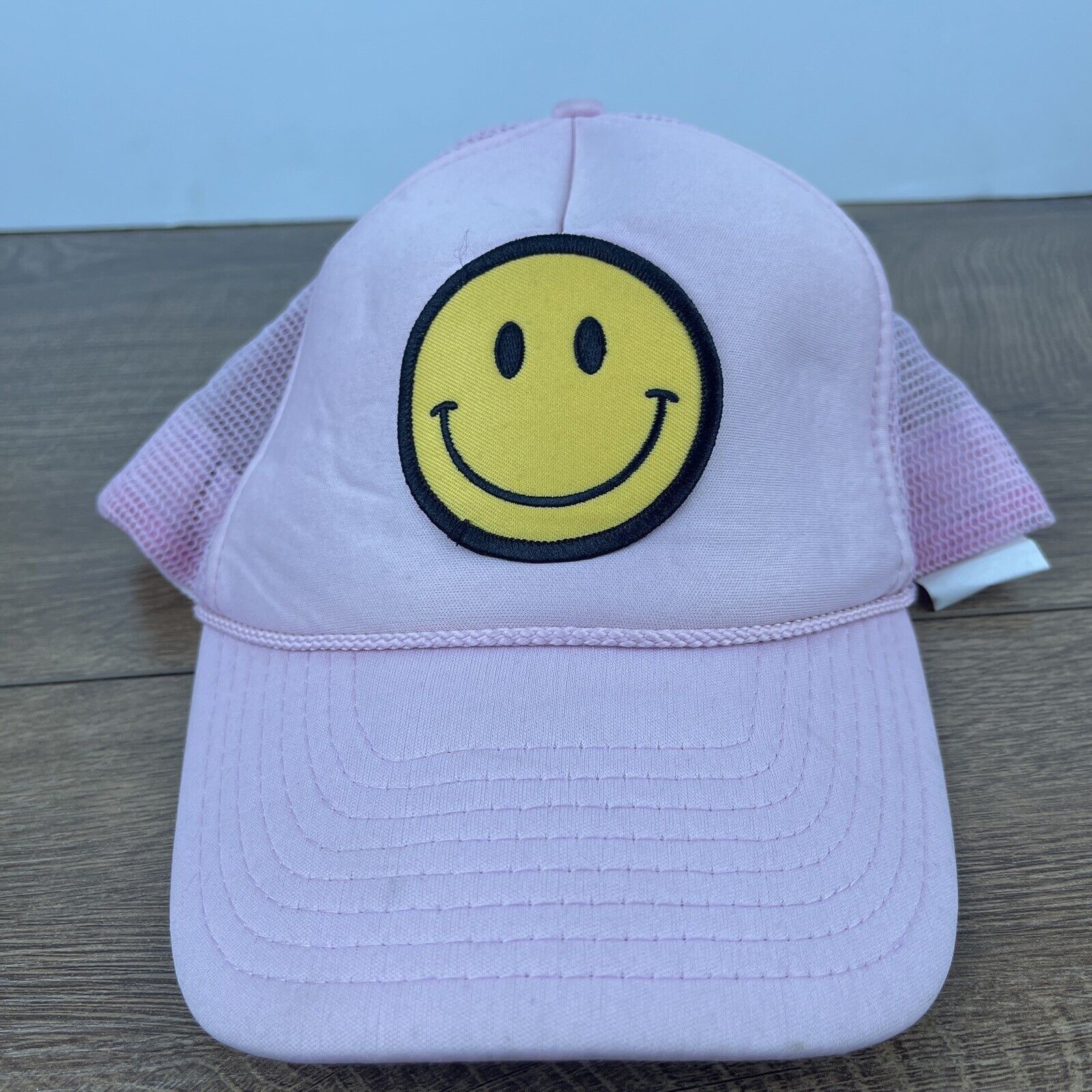 Other Smiley Face Snapback Hat Smile Hat Pink Hat Adjustable Adult Size ONE SIZE - 1 Thumbnail