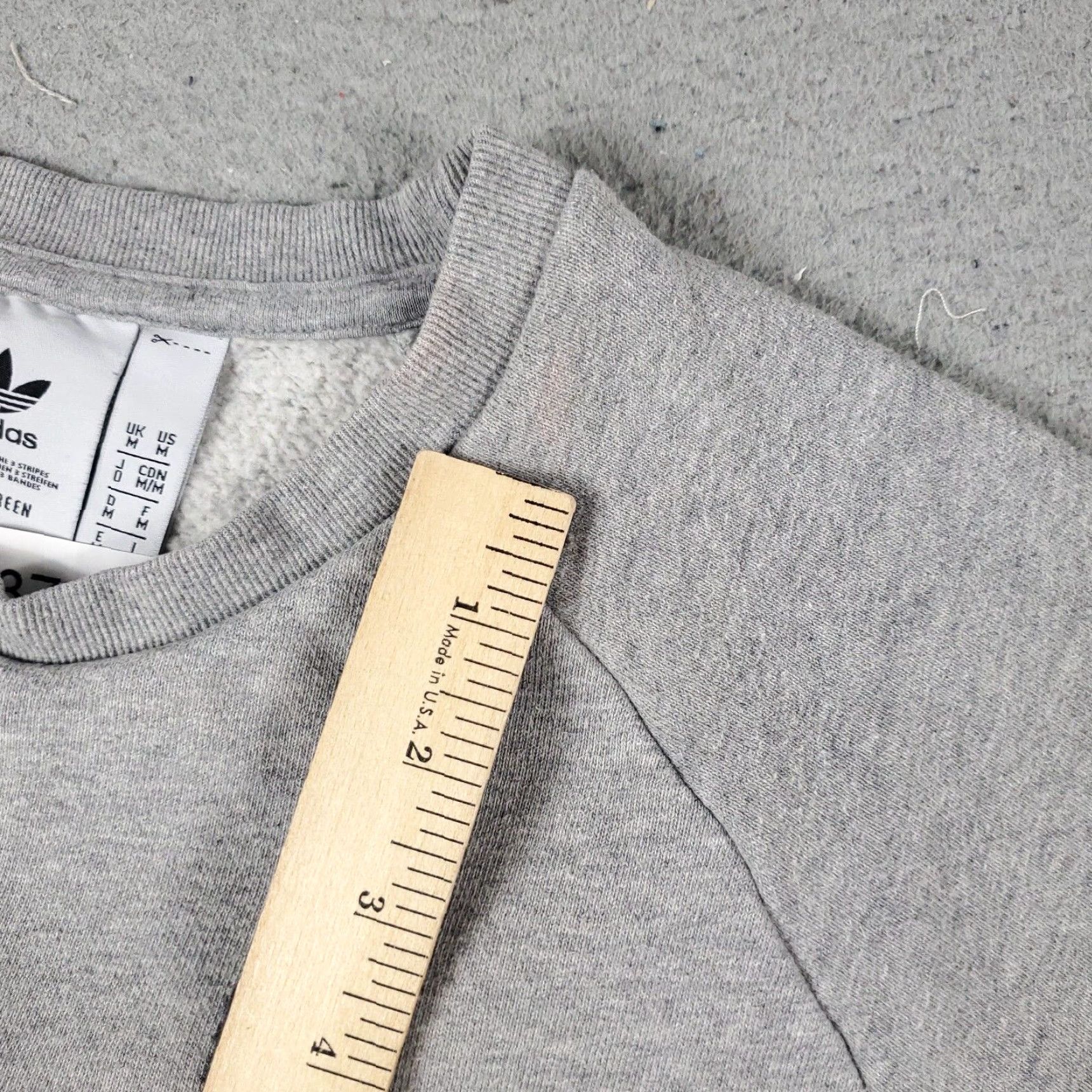 Adidas Adidas Mens Medium Gray Logo Casual Pullover Sweatshirt Size US M / EU 48-50 / 2 - 6 Thumbnail