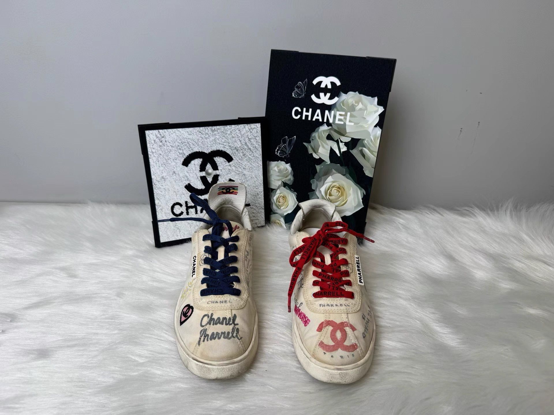 Chanel Chanel Pharrell Williams Graffiti Sneakers K36 Size US 10 / EU 43 - 2 Thumbnail