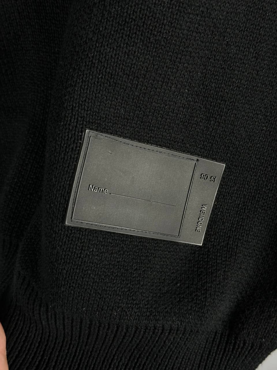 Japanese Brand WE11DONE Big Logo Knitted Sweater long sleeve Oversized Size US XL / EU 56 / 4 - 6 Thumbnail