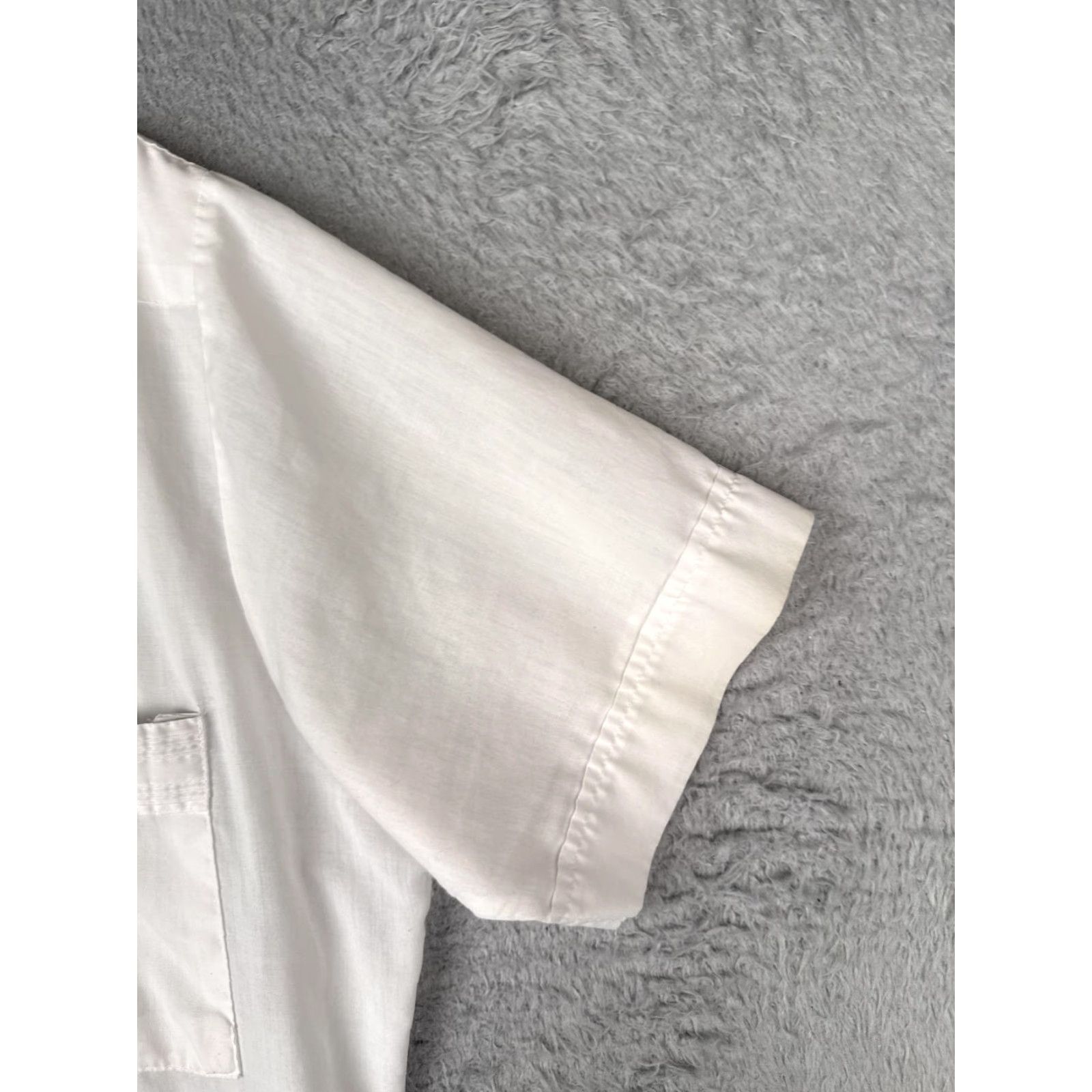 Vintage Weekender Shirt Mens Large White Short Sleeve Guayabera Button Pockets Casual Size US L / EU 52-54 / 3 - 2 Thumbnail