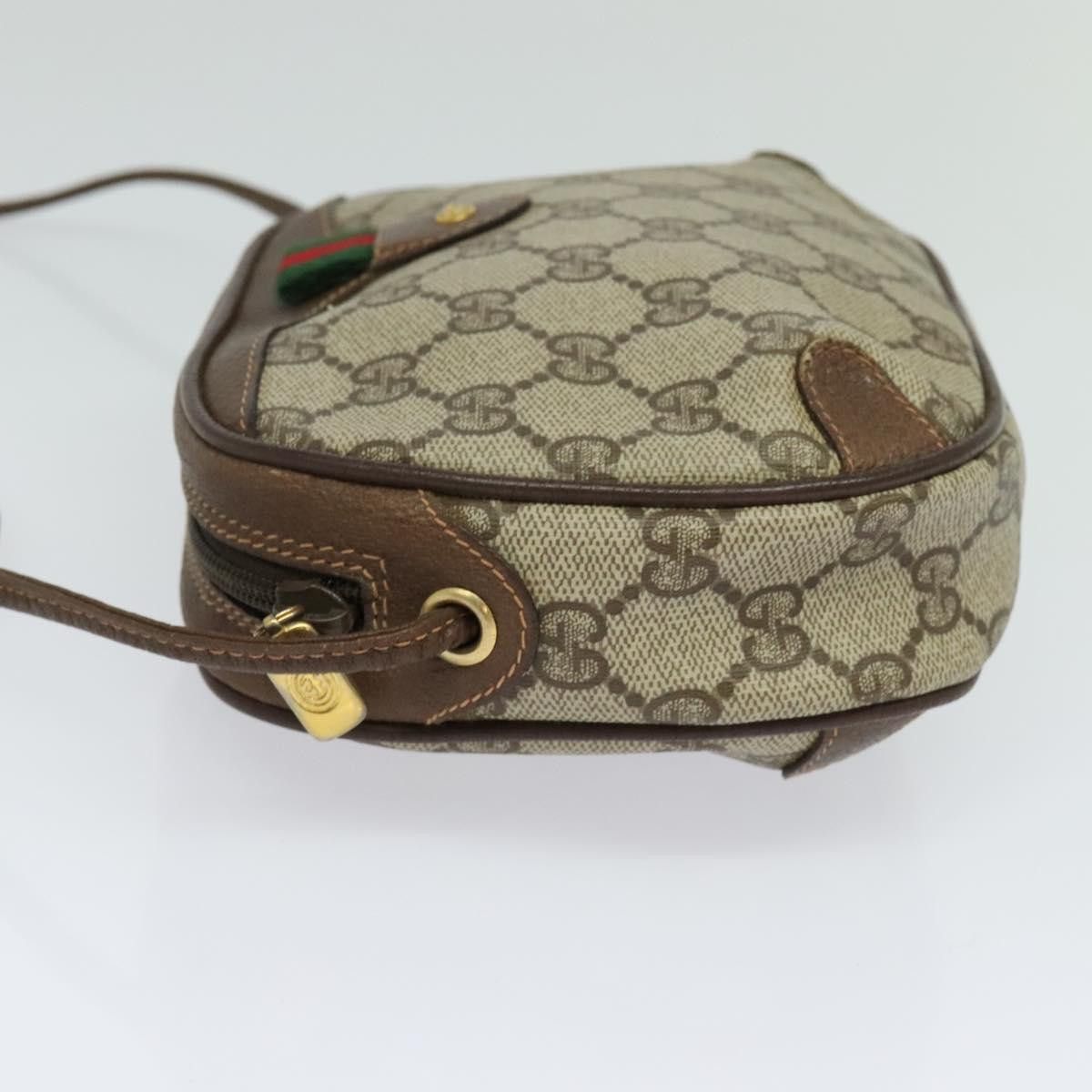 Gucci GUCCI GG Supreme Web Sherry Line Shoulder Bag Pvc Beige 89 Size ONE SIZE - 4 Thumbnail