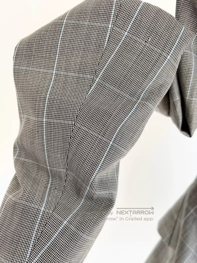 Vivienne Westwood Vivienne Westwood Blue Grey Plaid Waist Cinched Wide Colla Size S / US 4 / IT 40 - 8 Thumbnail