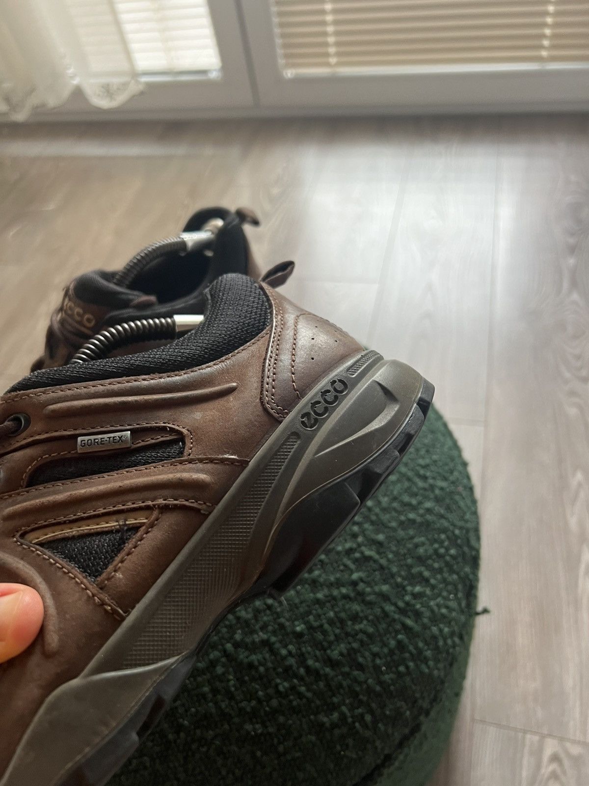 Ecco × Genuine Leather × Goretex ‼️Ecco Leather Gore-Tex R Line Oudoor Style Low Sneakers‼️ Size US 8.5 / EU 41-42 - 11 Thumbnail