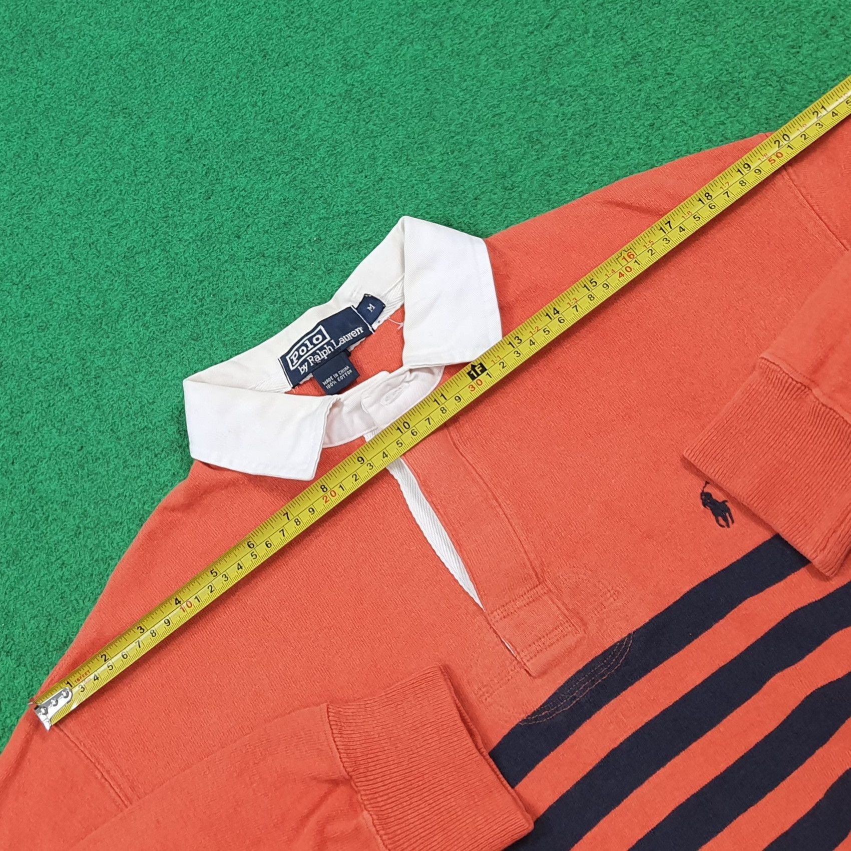 Polo Ralph Lauren Vintage Polo Ralph Lauren Rugby Shirt Striped E1N15 Size US L / EU 52-54 / 3 - 9 Thumbnail