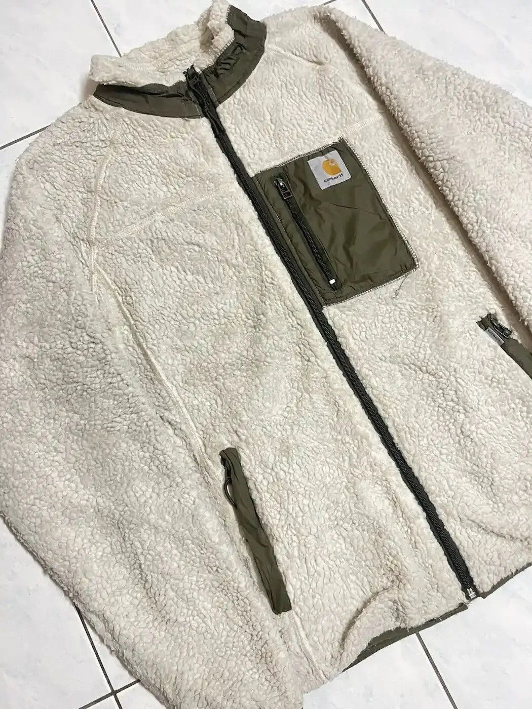 Carhartt × Vintage Vintage Carhartt Retro Two Tone Sherpa Jacket Size US M / EU 48-50 / 2 - 3 Thumbnail
